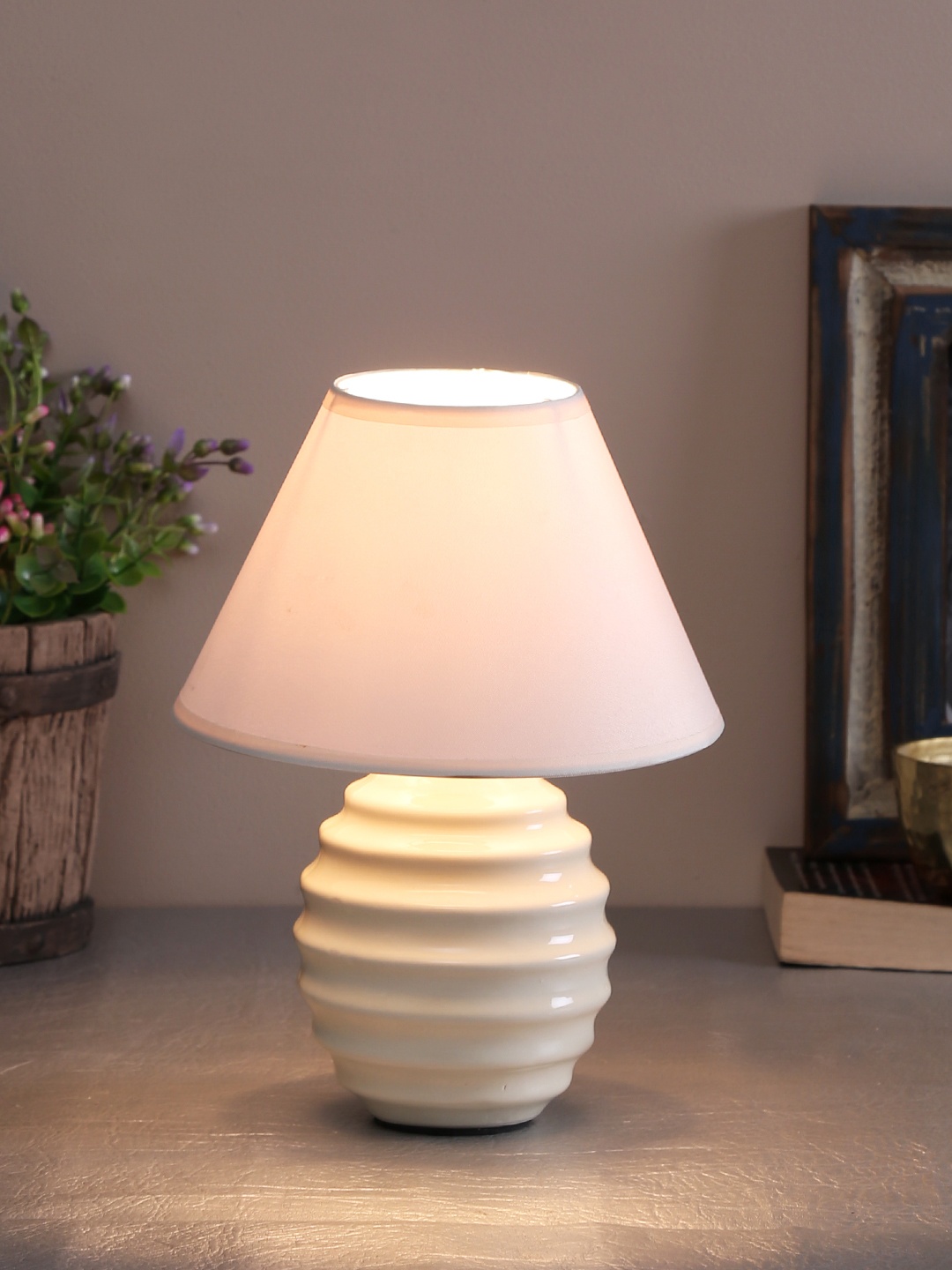 

TAYHAA White Solid Bedside Standard Table Lamp
