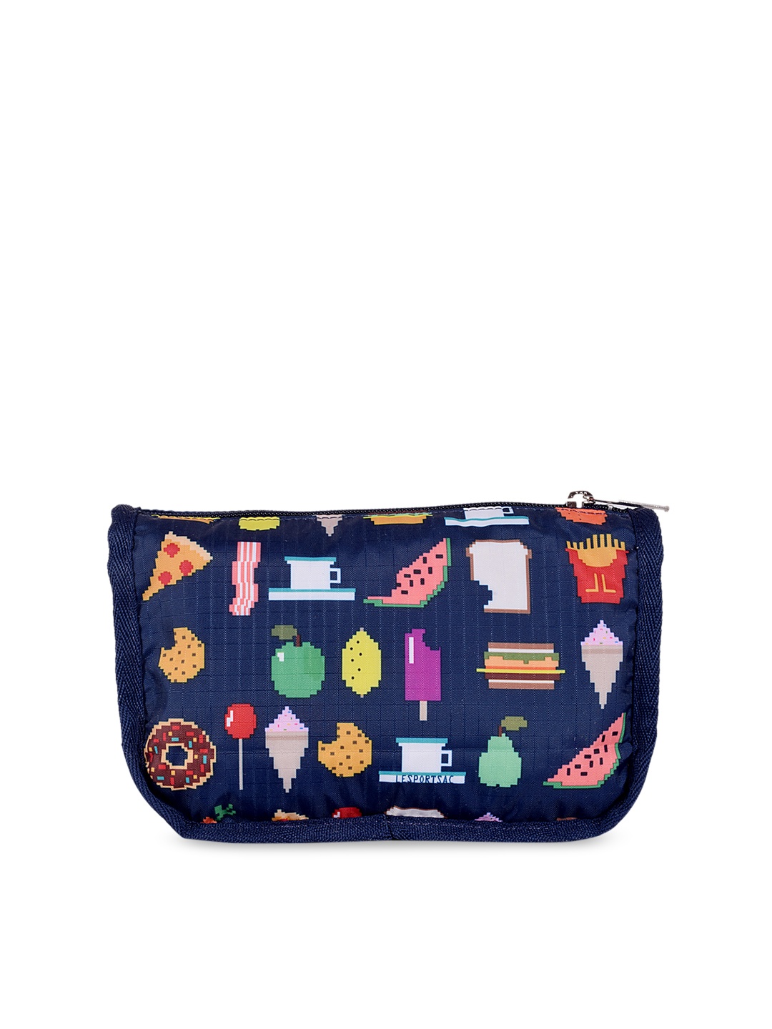 

LeSportsac Blue Foodmojis Printed Rectangular Pouch