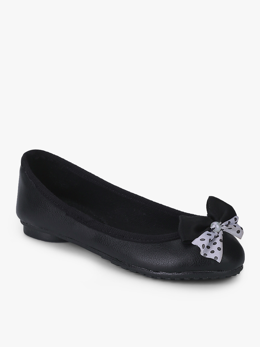 

Bubblegummers Girls Black Solid Ballerinas