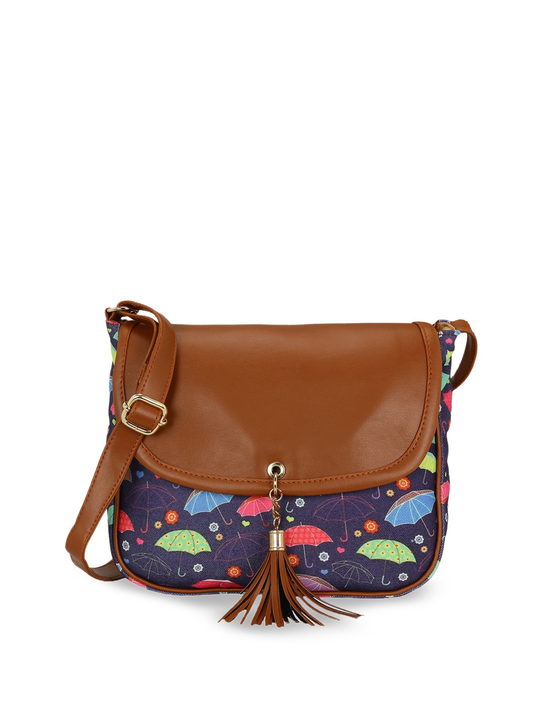 

KLEIO Blue Printed Sling Bag