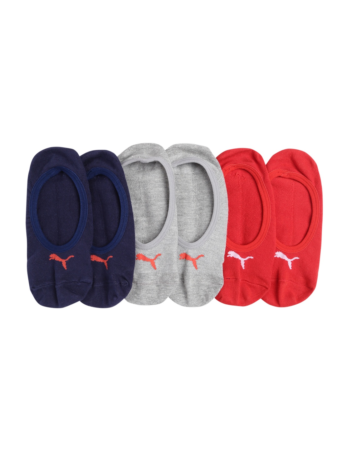 

Puma Unisex Pack of 3 Shoe Liner Socks, Multi
