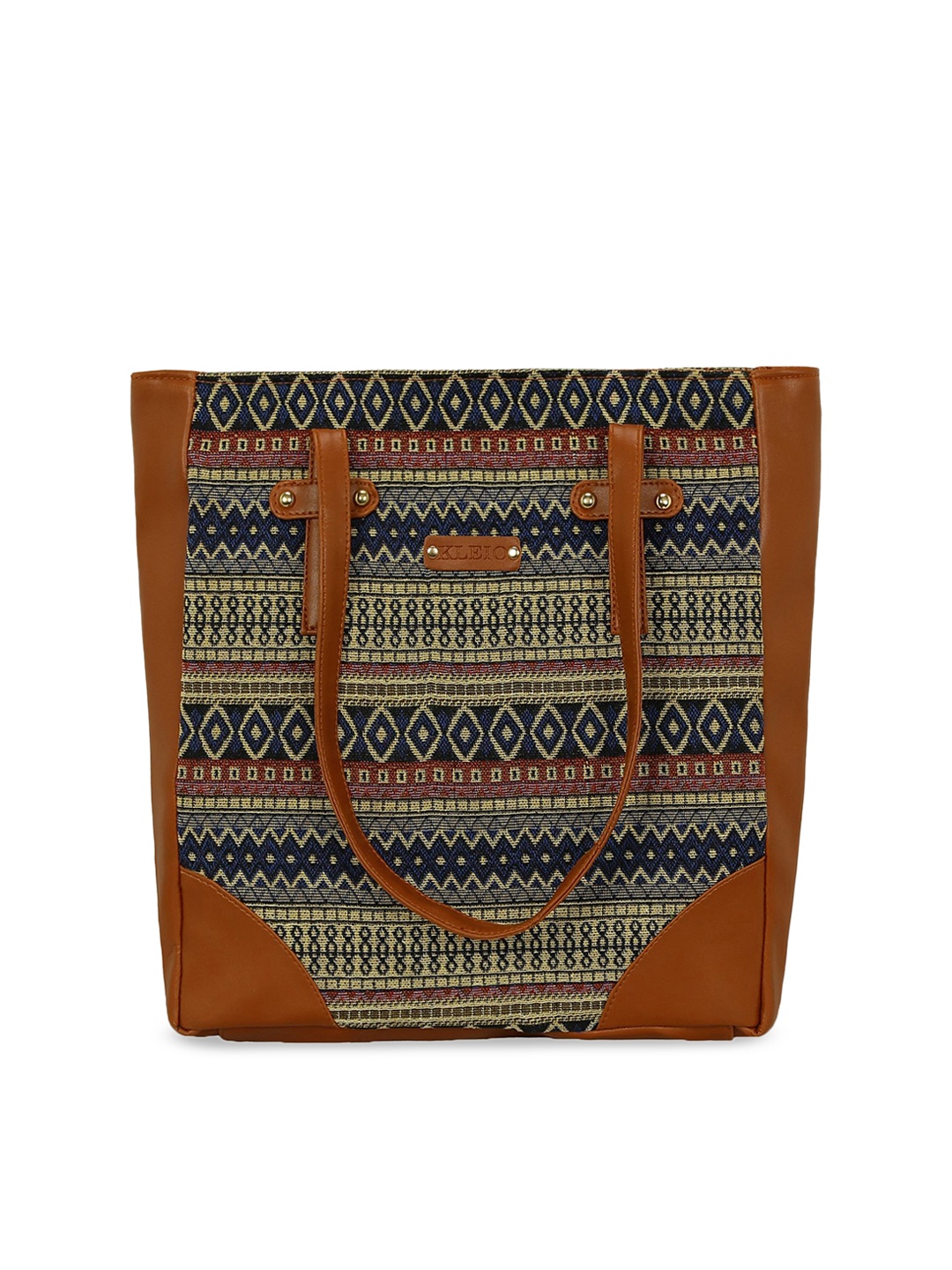

KLEIO Women Jacquard Weave Tote Bag, Multi