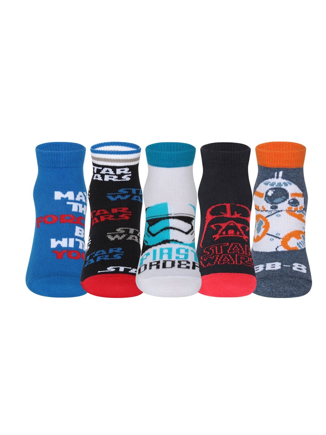 

Supersox Kids Pack of 5 Assorted Patterned Ankle-Length Socks