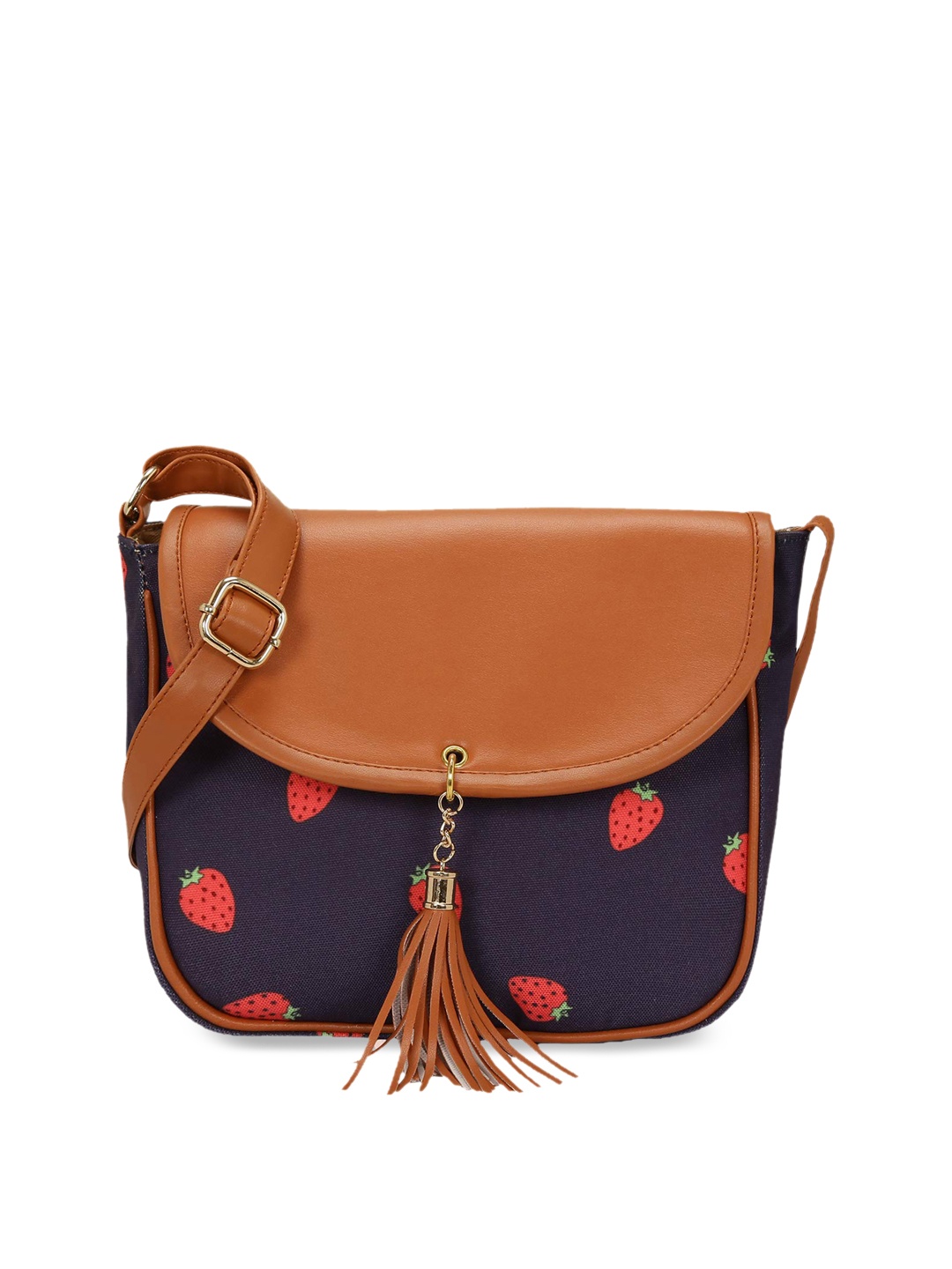KLEIO Blue Printed Sling Bag