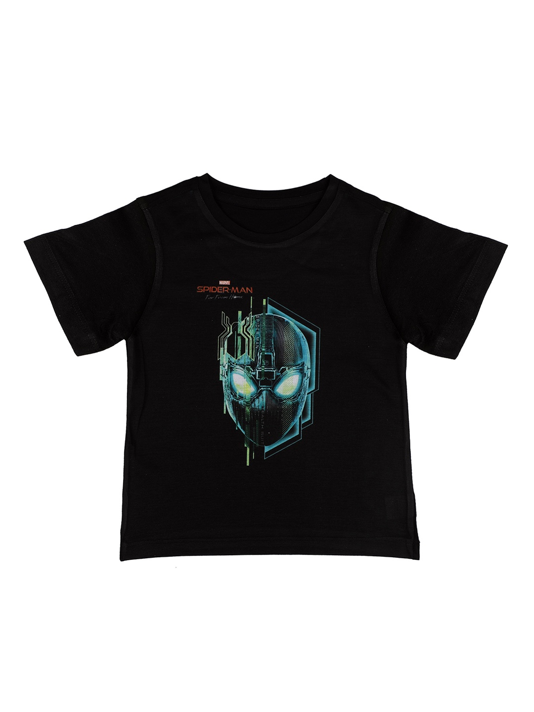 

Marvel by Wear Your Mind Boys Black Printed Round Neck T-shirt