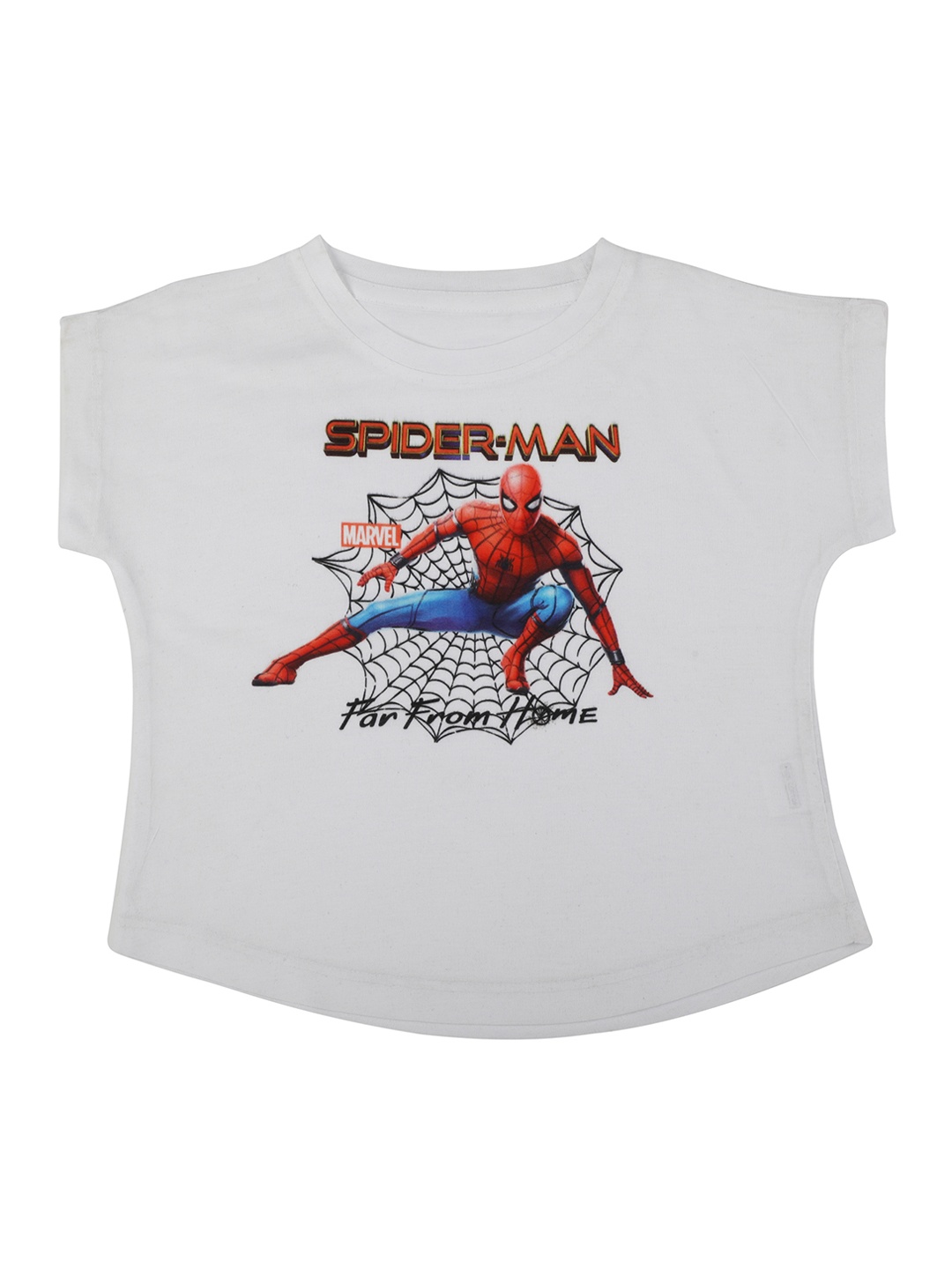 

Marvel by Wear Your Mind Girls White Printed Top