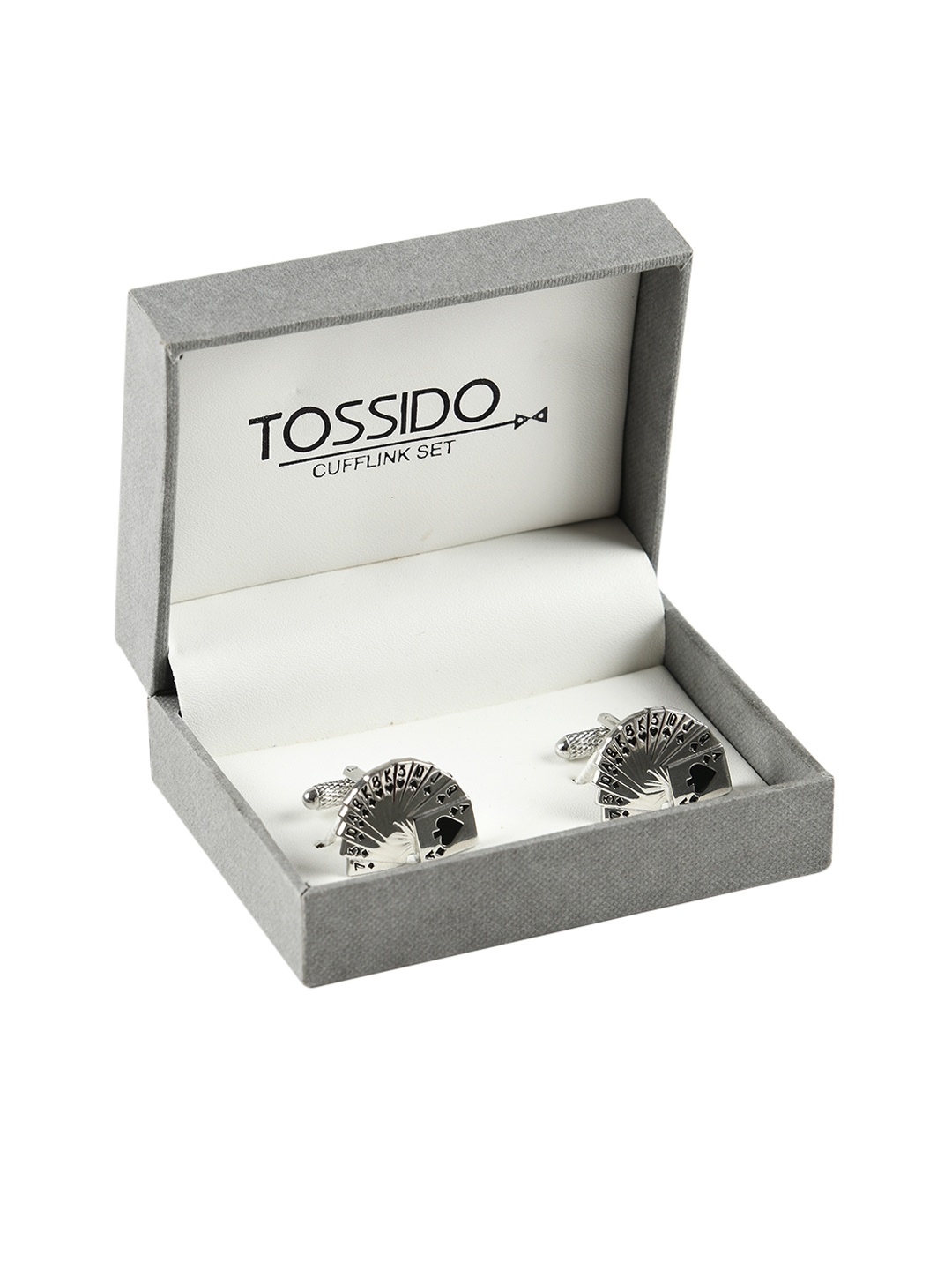 

Tossido Silver-Toned Quirky Cufflinks
