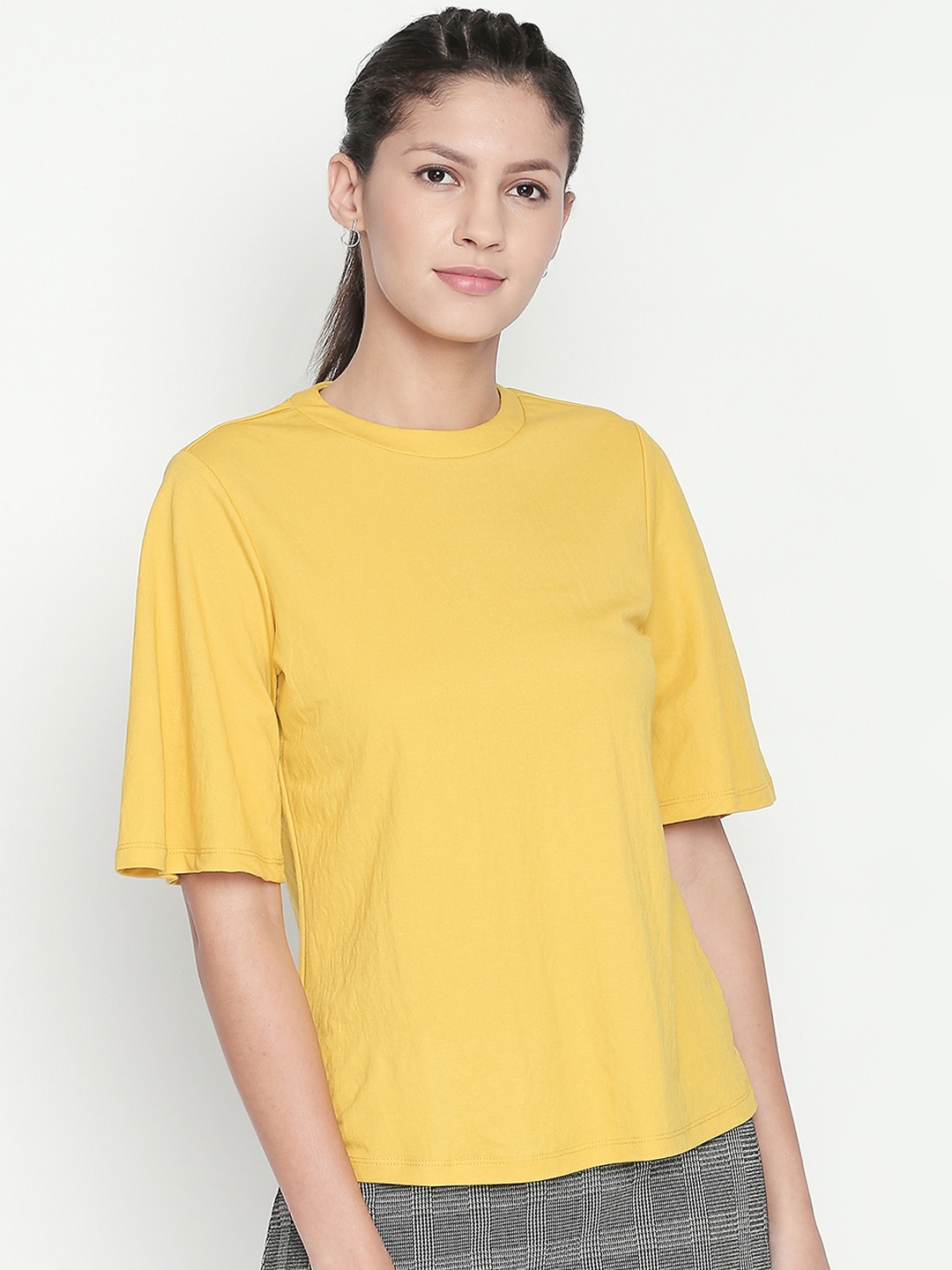 

Annabelle by Pantaloons Women Yellow Solid Top