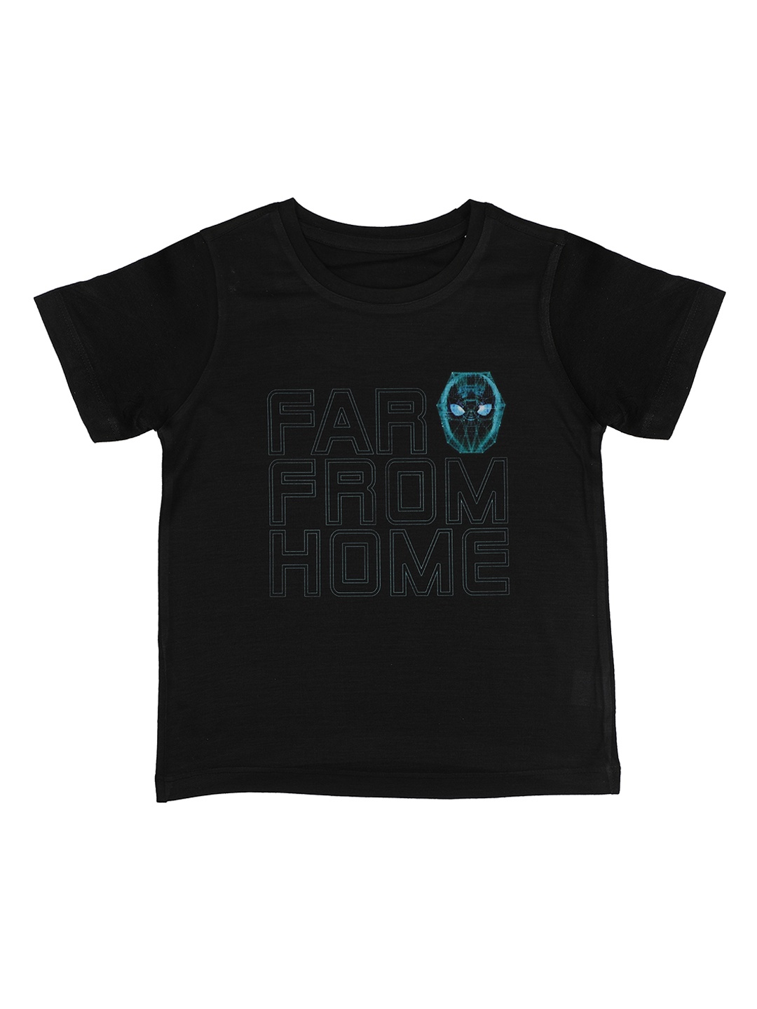 

Marvel by Wear Your Mind Boys Black Printed Round Neck T-shirt