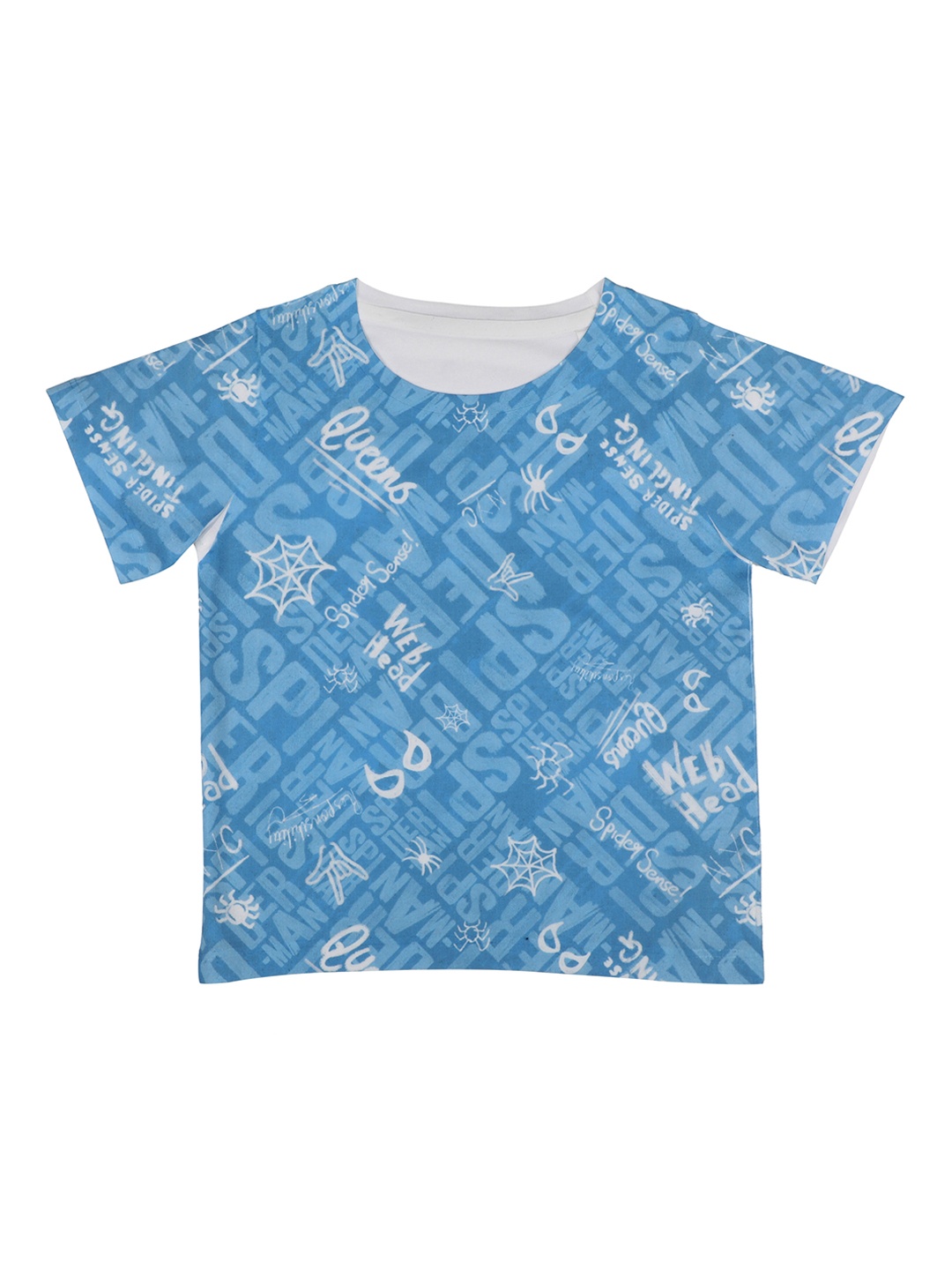 

Marvel by Wear Your Mind Boys Blue Printed Round Neck T-shirt