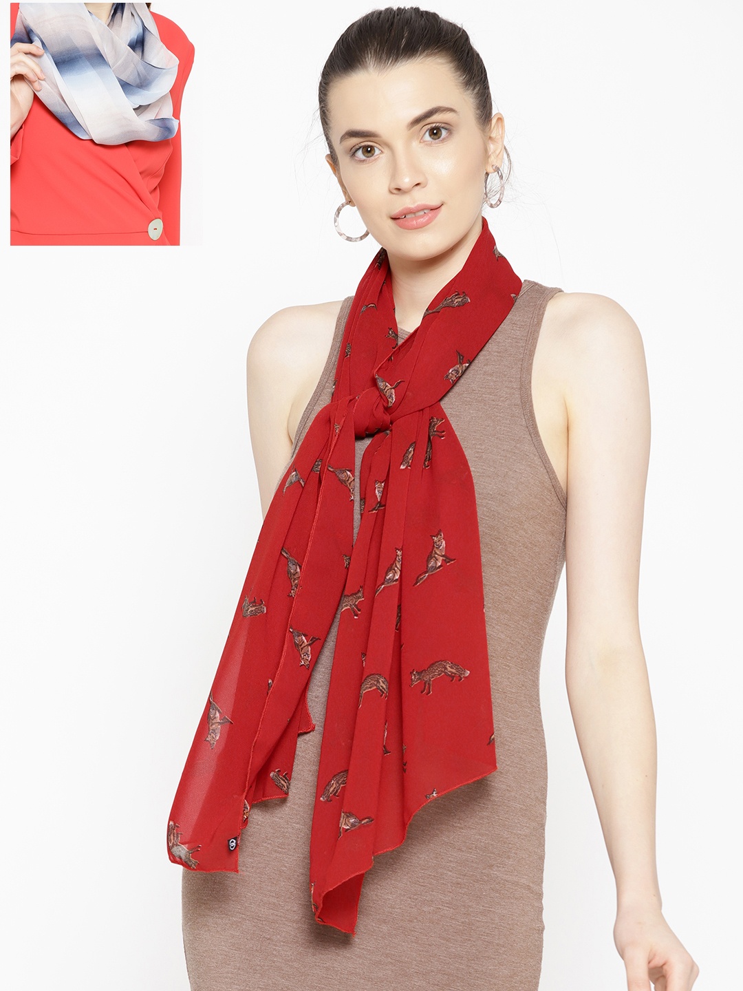 

Trend Arrest Pack Of 2 Scarves, Multi