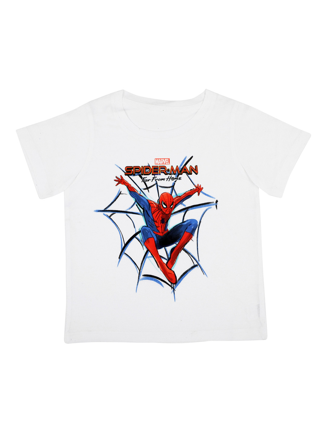 

Marvel by Wear Your Mind Boys White Printed Round Neck T-shirt