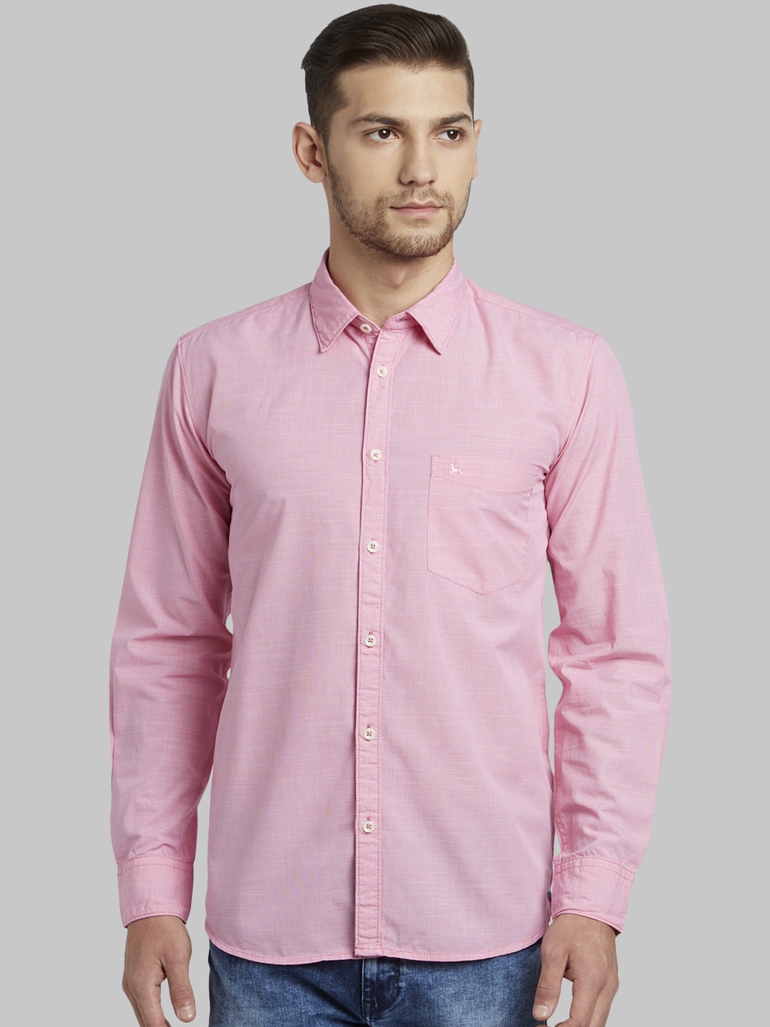 

Parx Men Red Slim Fit Solid Casual Shirt