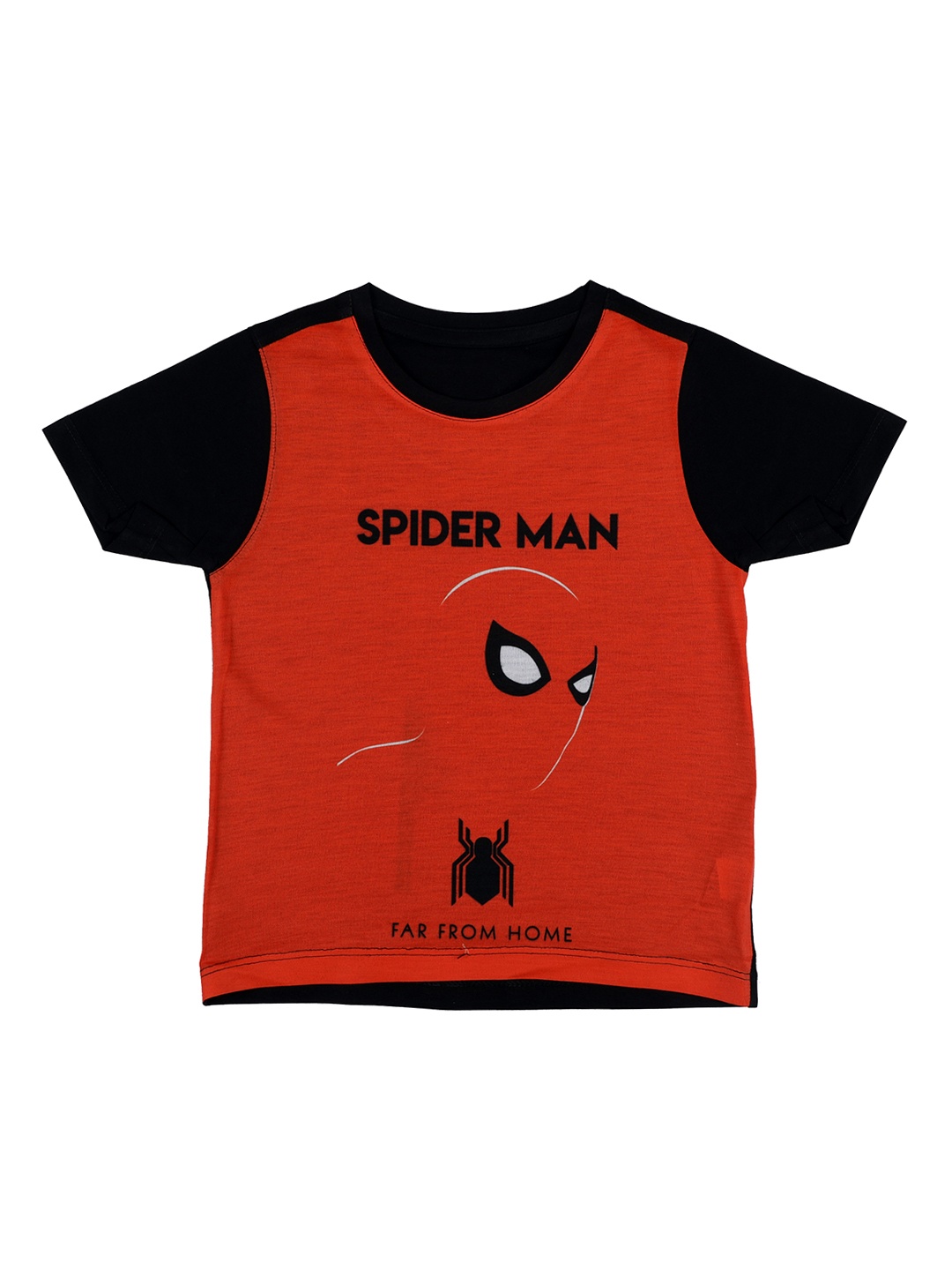 

Marvel by Wear Your Mind Boys Red & Black Printed Round Neck T-shirt