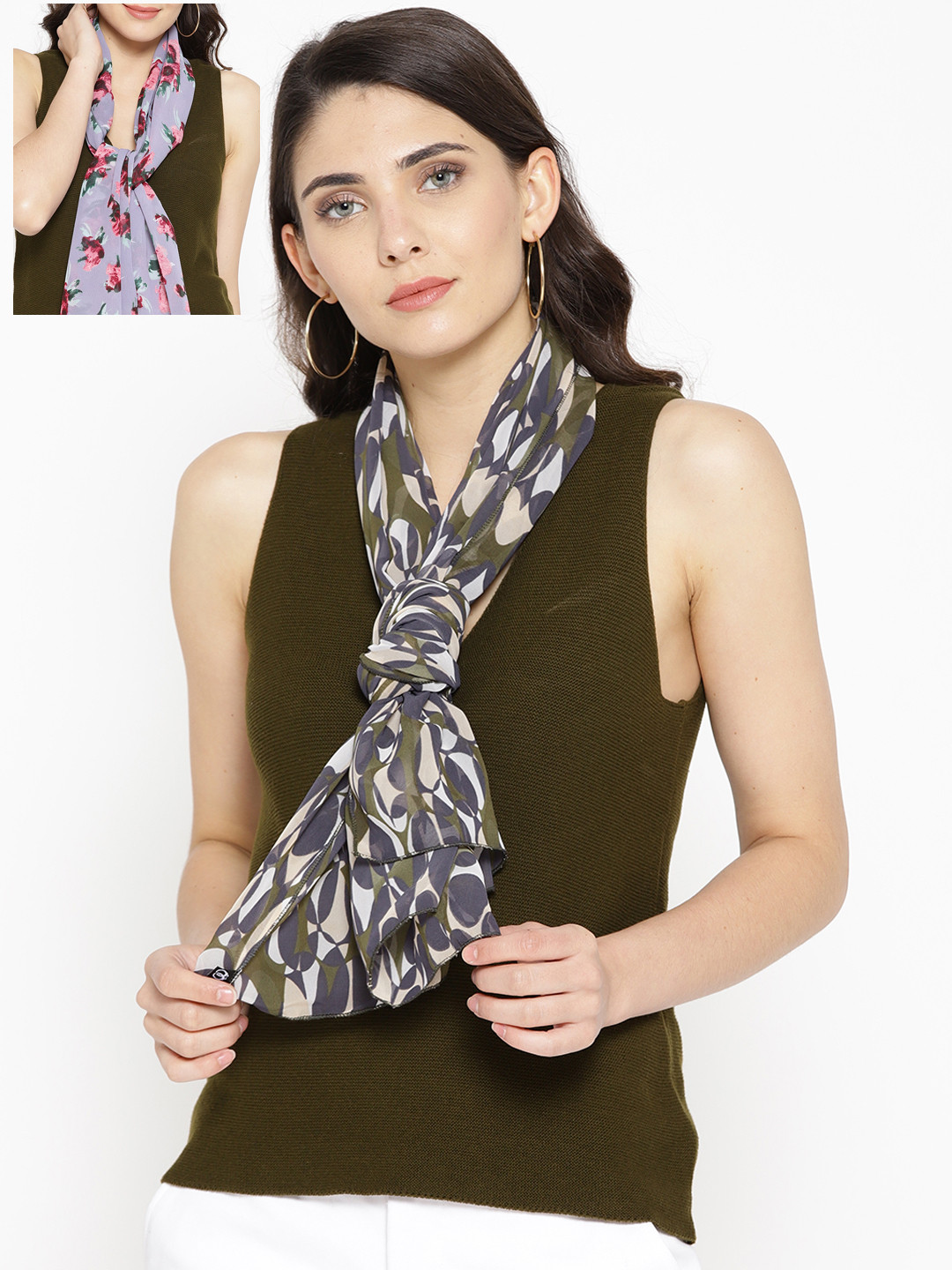 

Trend Arrest Pack of 2 Printed Scarves, Multi