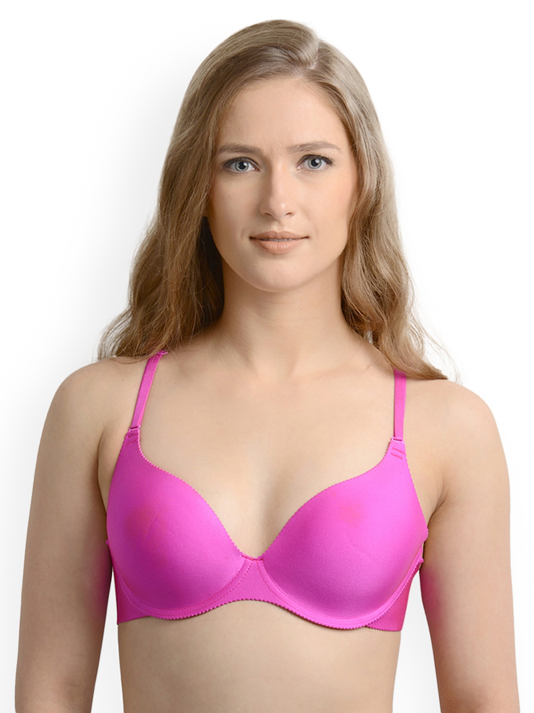 

Da Intimo Purple Solid Underwired Lightly Padded T-shirt Bra DI-579-N