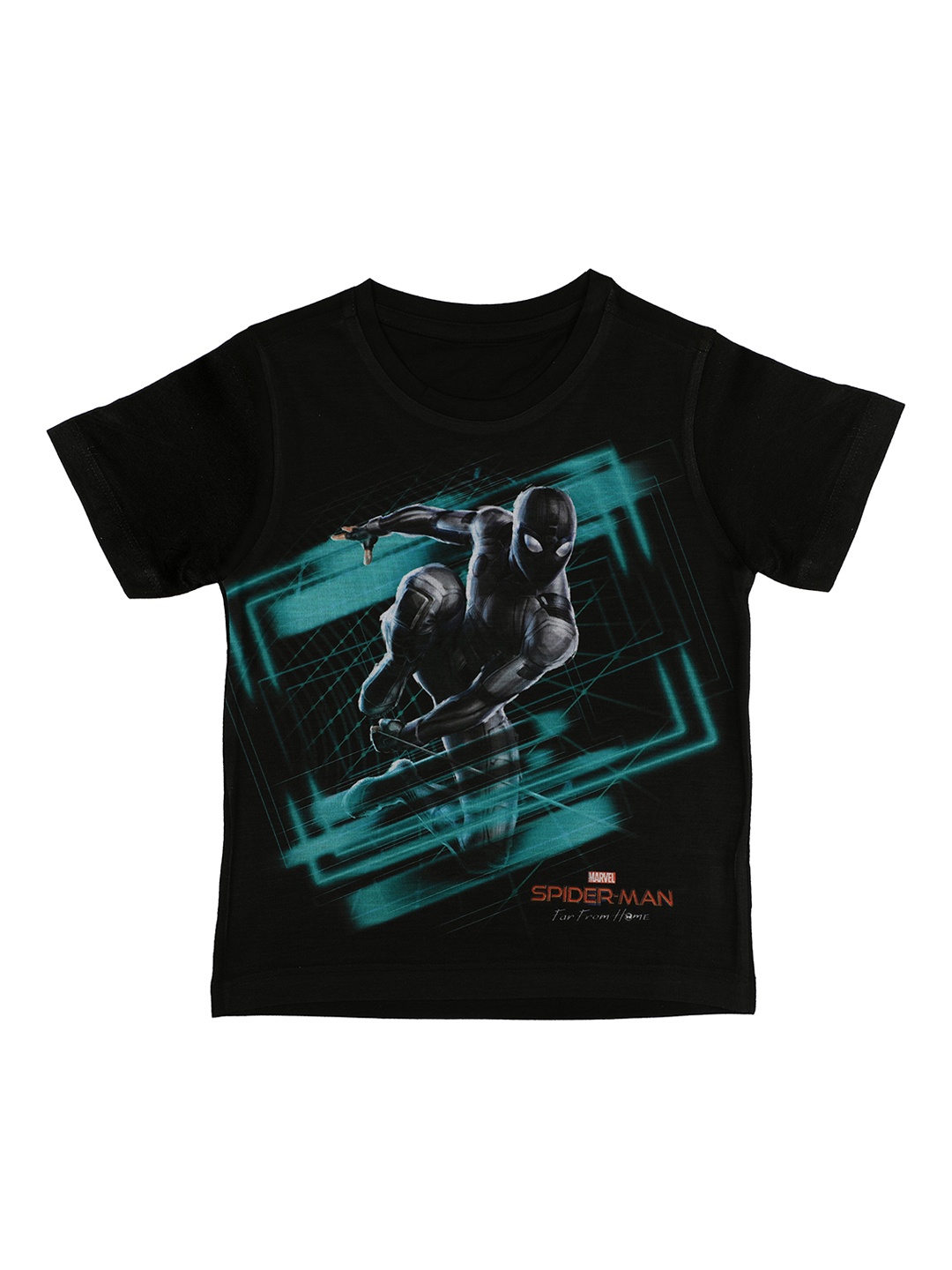 

Marvel by Wear Your Mind Boys Black Printed Round Neck T-shirt