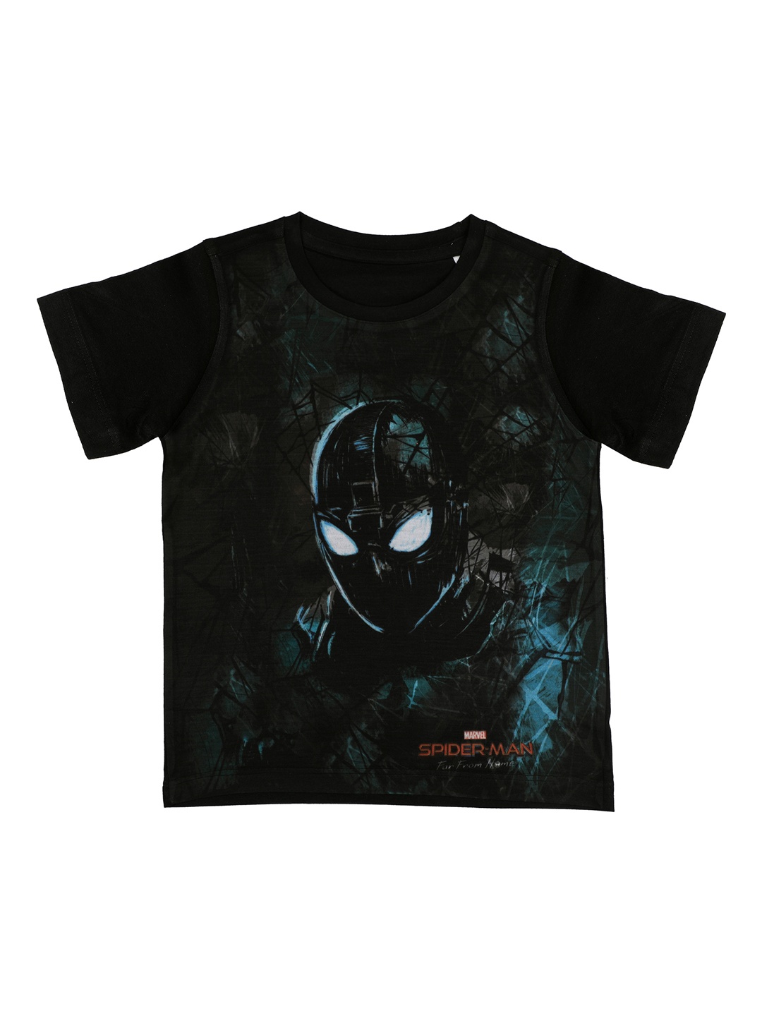 

Marvel by Wear Your Mind Boys Black Printed Round Neck T-shirt