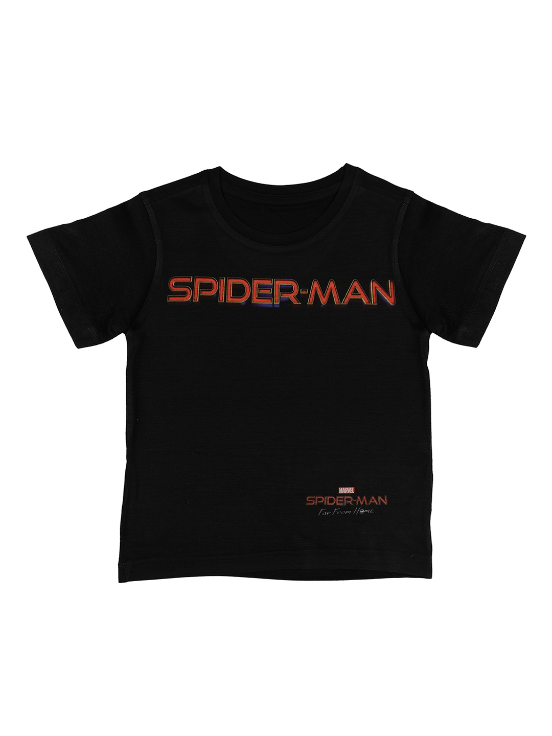 

Marvel by Wear Your Mind Boys Black Printed Round Neck T-shirt