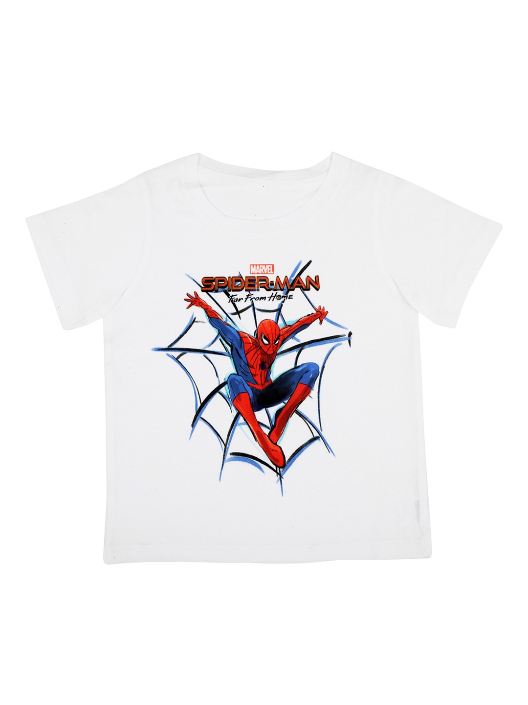 

Marvel by Wear Your Mind Boys White Printed Round Neck T-shirt