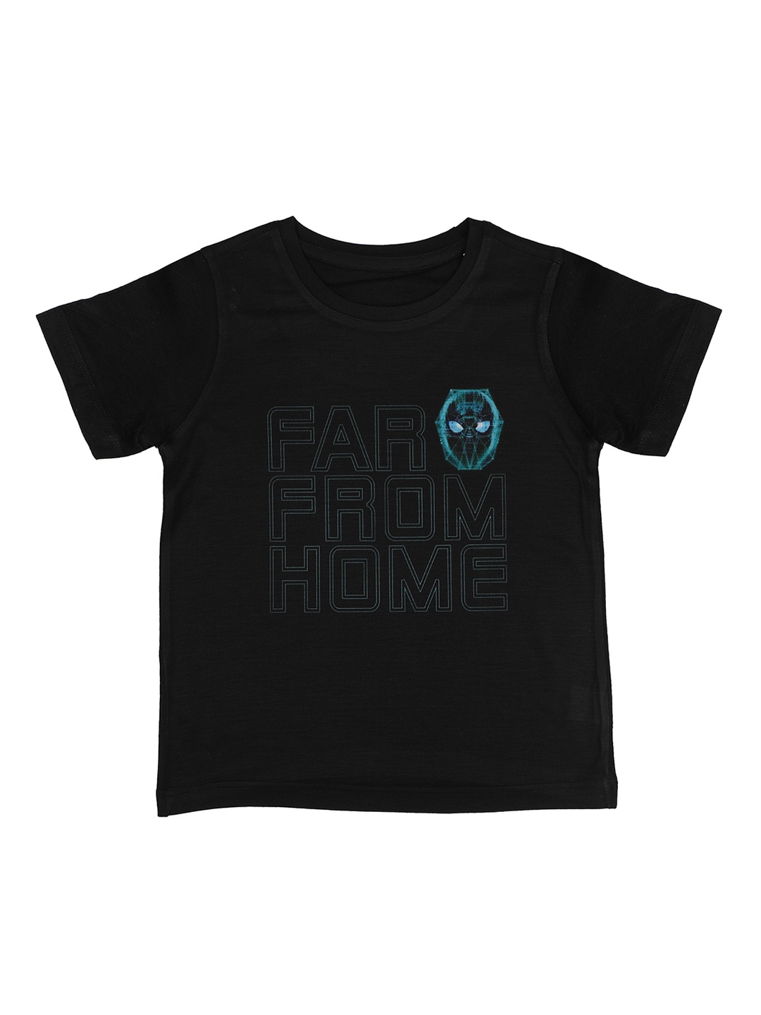 

Marvel by Wear Your Mind Boys Black Printed Round Neck T-shirt