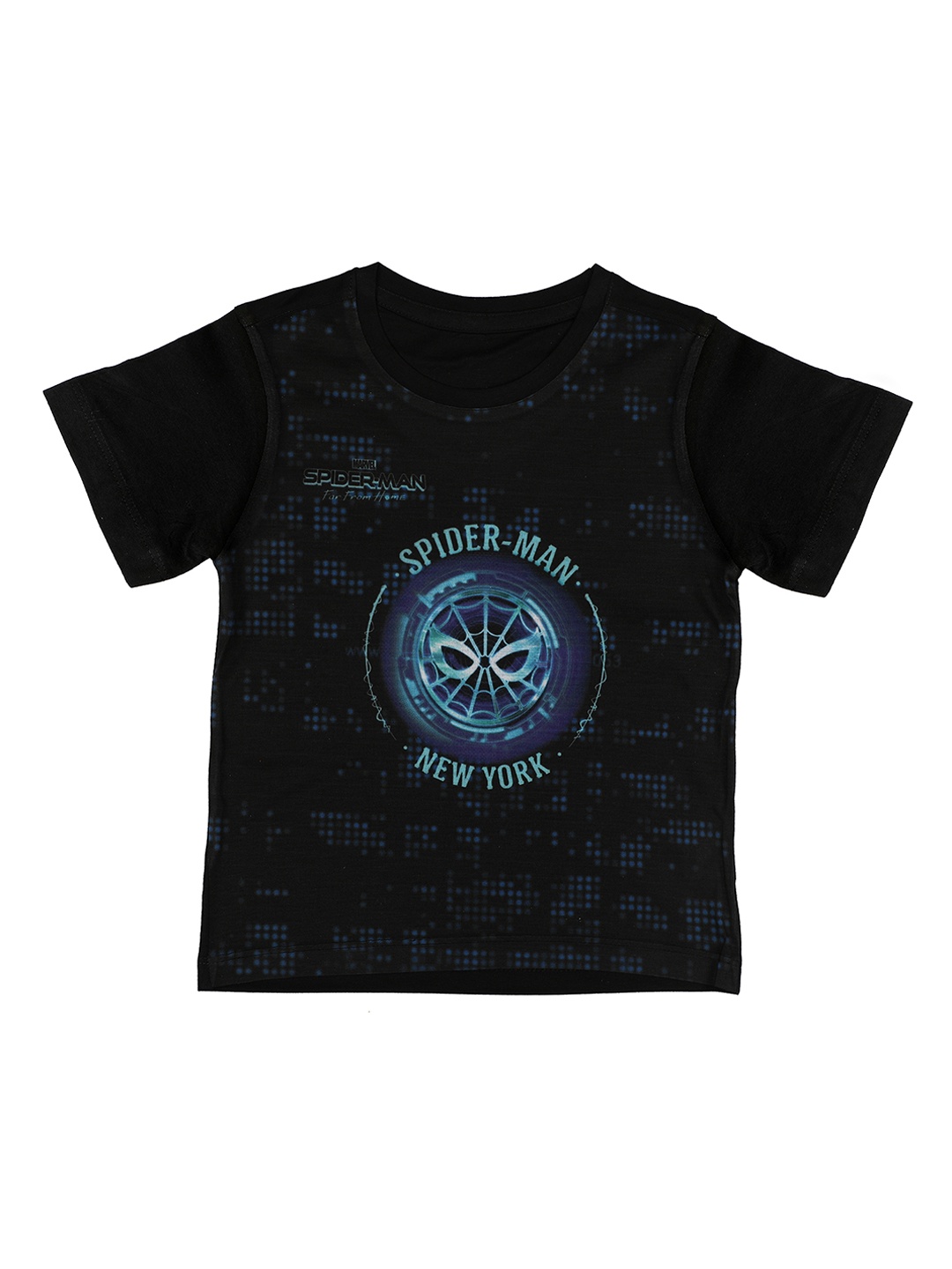 

Marvel by Wear Your Mind Boys Black Printed Round Neck T-shirt