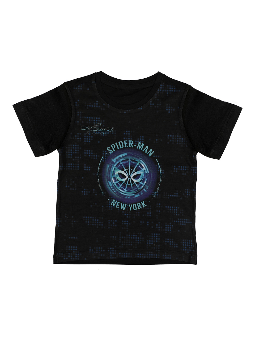 

Marvel by Wear Your Mind Boys Black Printed Round Neck T-shirt