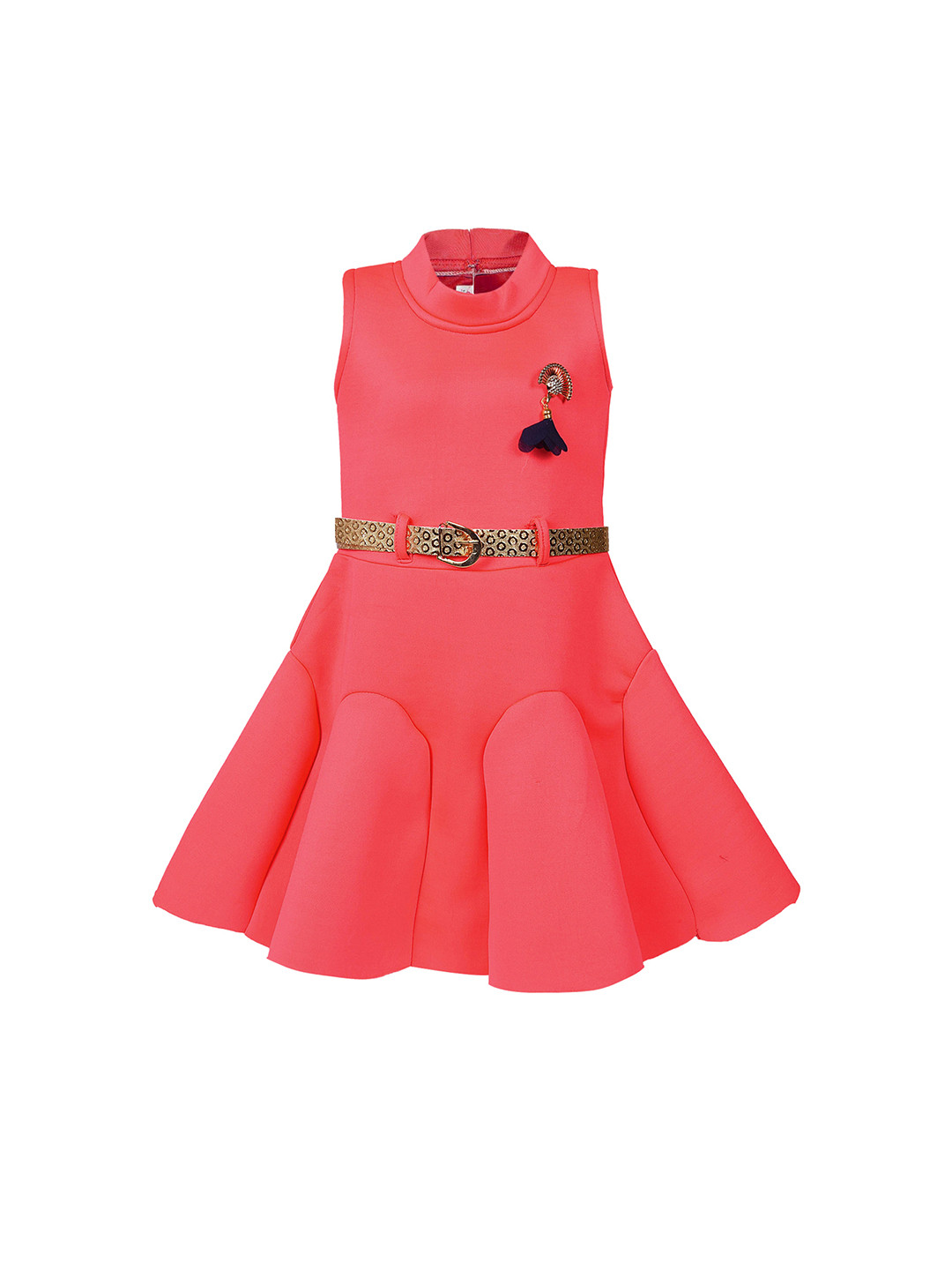 

Wish Karo Girls Red Fit and Flare Dress