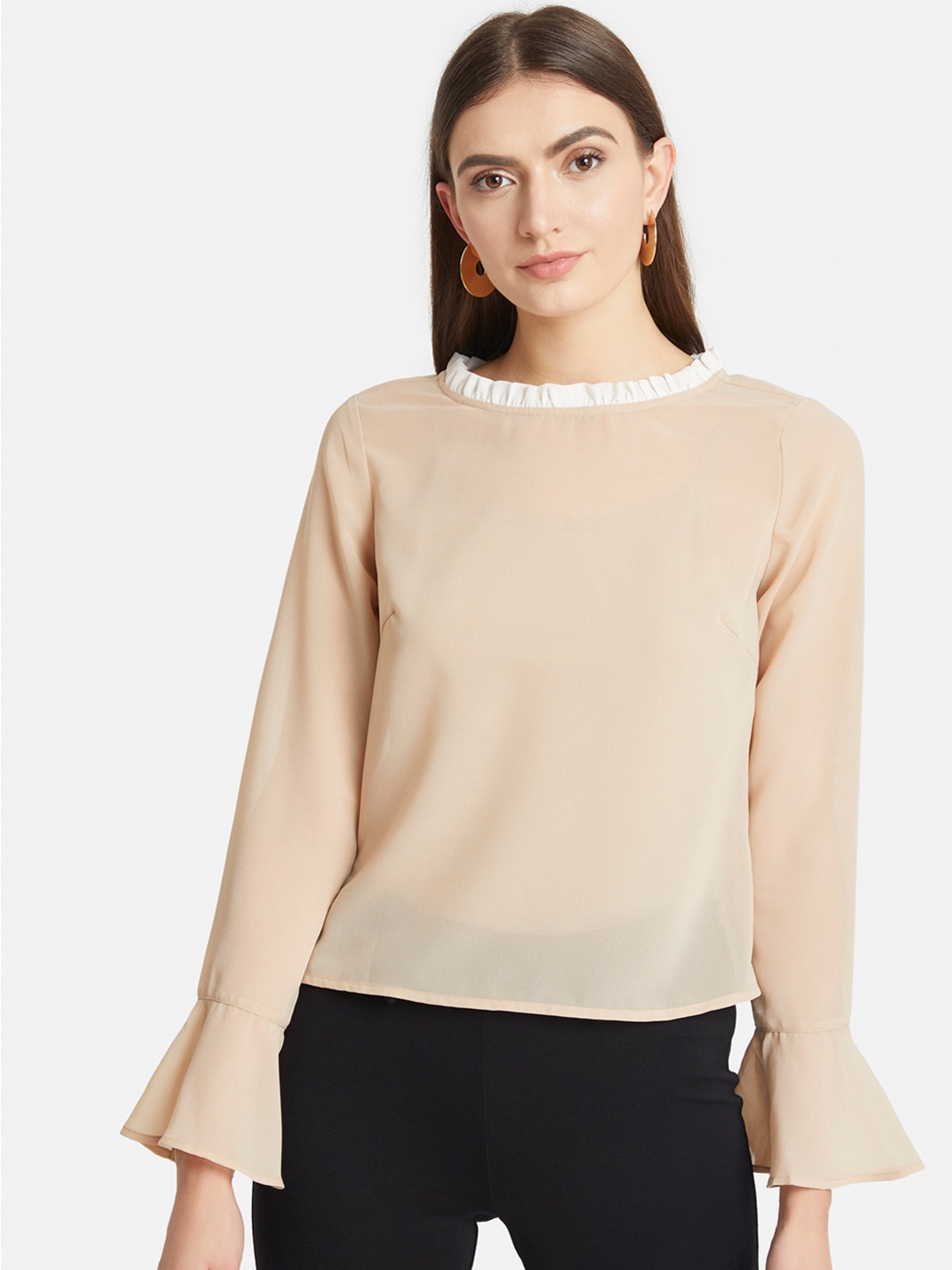 

Kazo Women Beige Solid Top