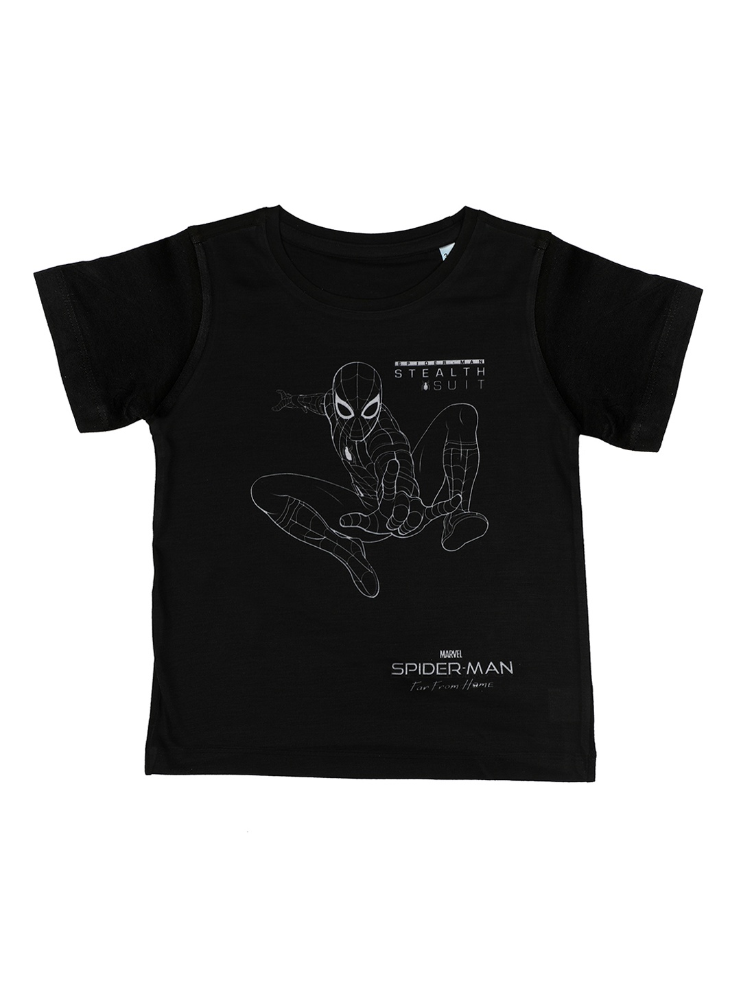 

Marvel by Wear Your Mind Boys Black Printed Round Neck T-shirt