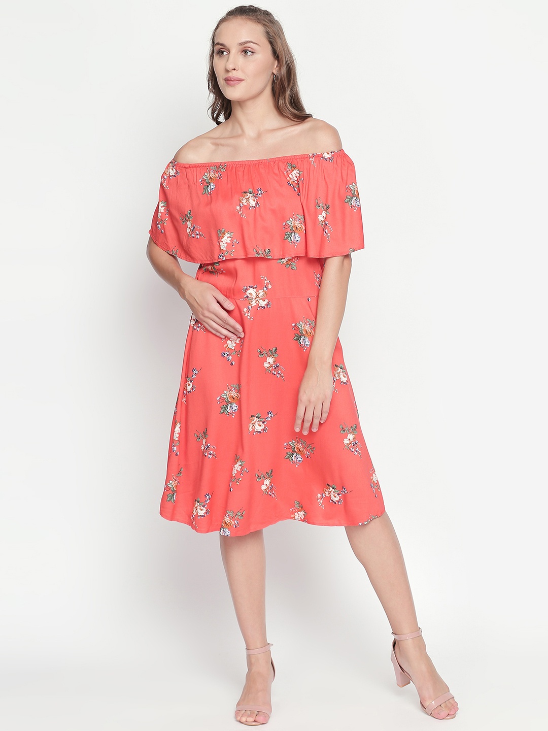 

Honey by Pantaloons Women Pink Fit and Flare Dress