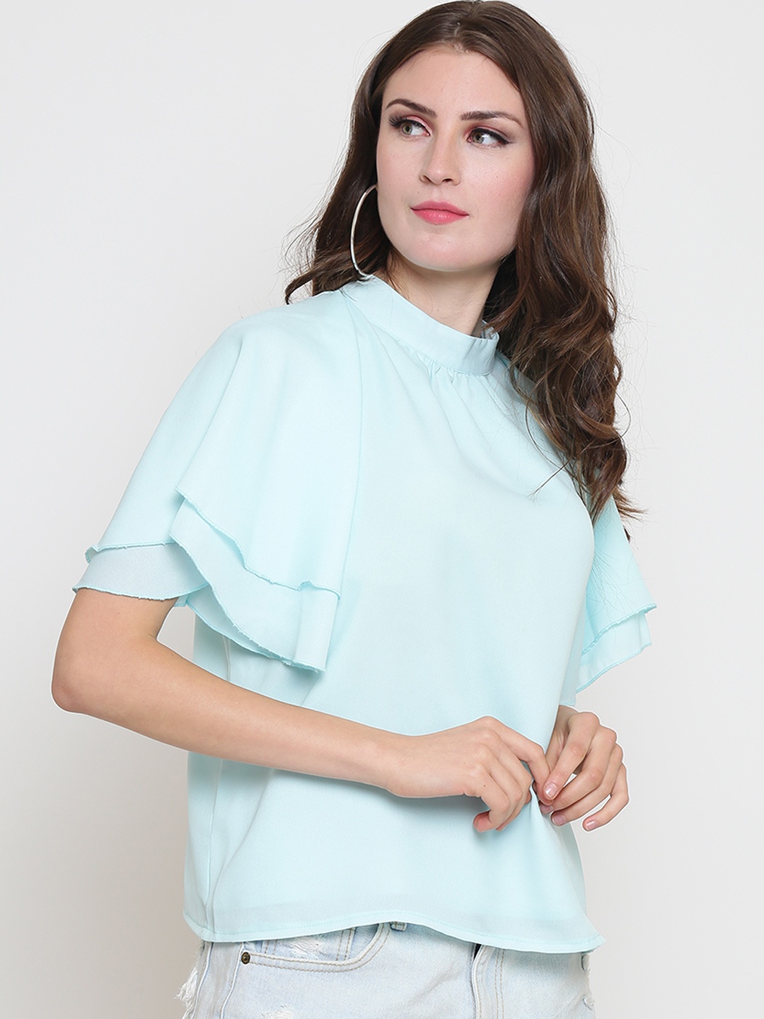 

Sera Women Blue Solid Top