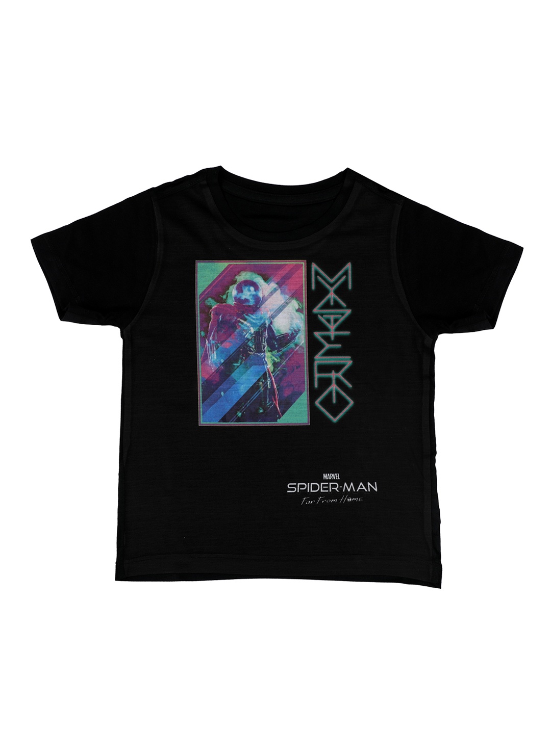 

Marvel by Wear Your Mind Boys Black Printed Round Neck T-shirt