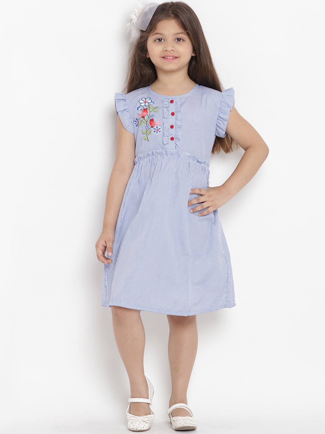 

Bitiya by Bhama Girls Blue Fit and Flare Dress
