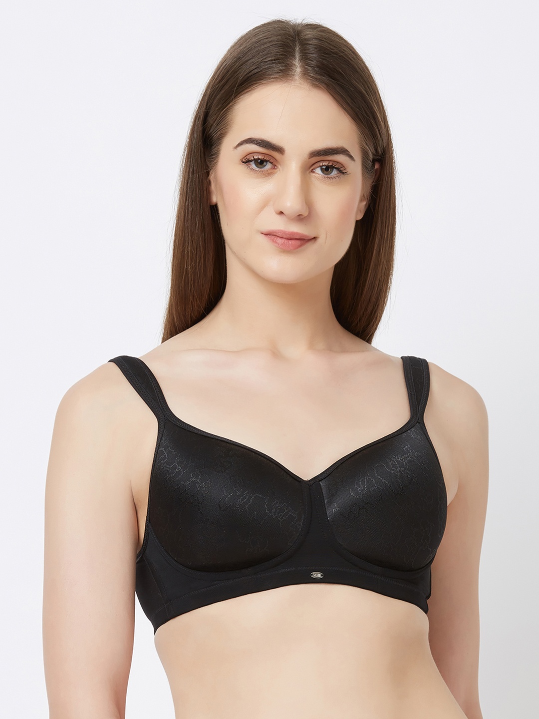 

Soie Black Printed Non-Wired Lightly Padded T-shirt Bra CB-126BLACK