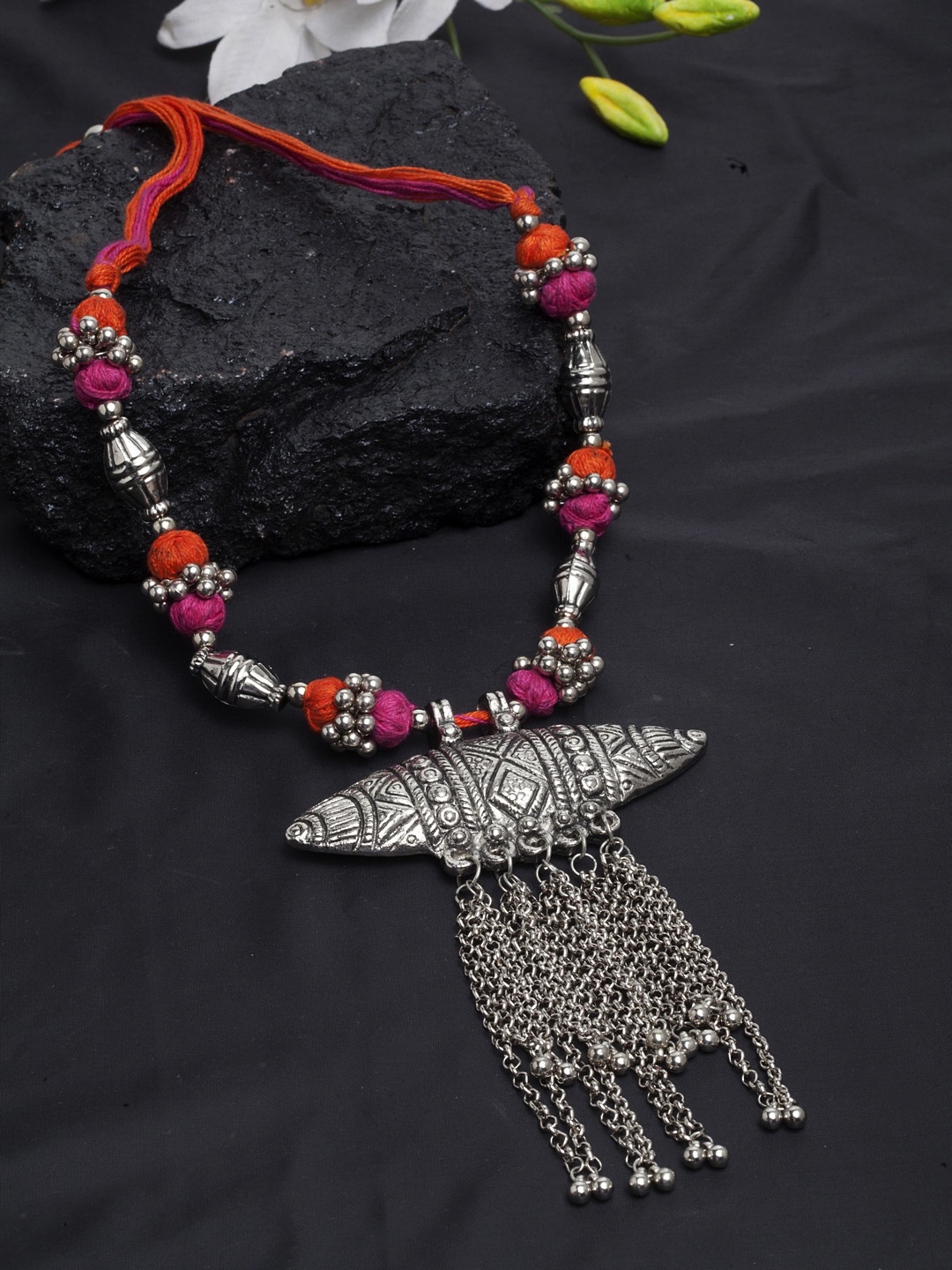 

Moedbuille Silver-Plated Handcrafted Necklace