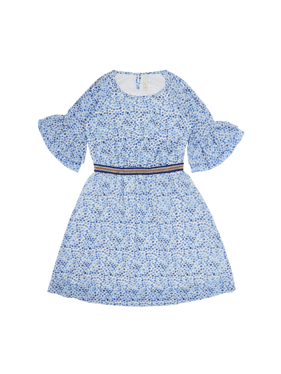 

Pantaloons Junior Girls Blue Fit and Flare Dress