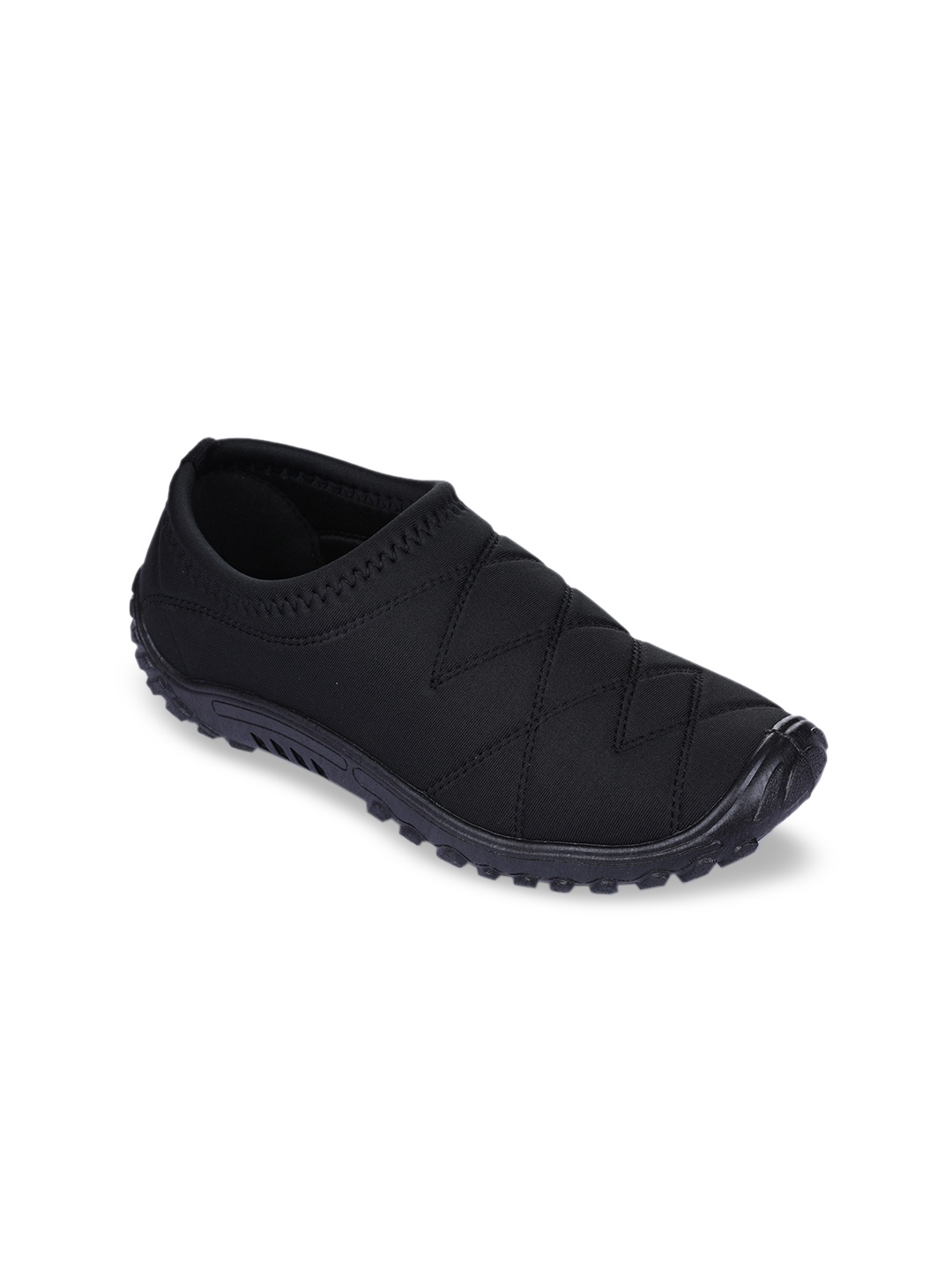 

Gliders Men Black Slip-On Sneakers