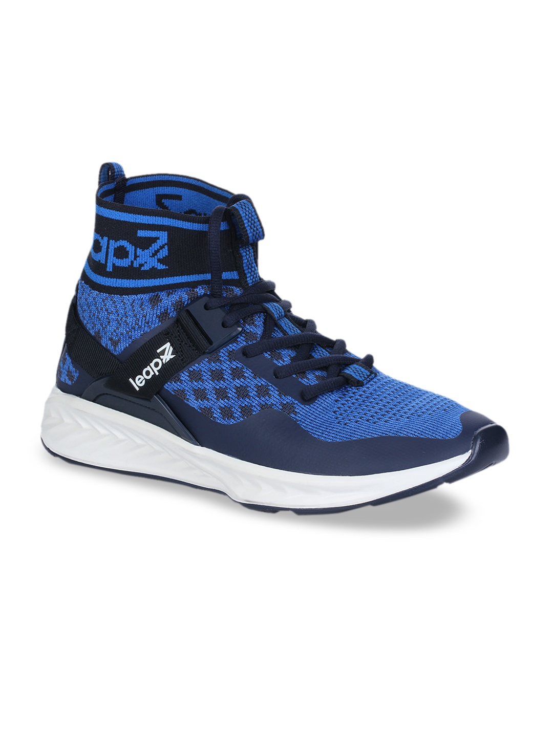 

Liberty Men Blue Synthetic Mid-Top Running Shoes