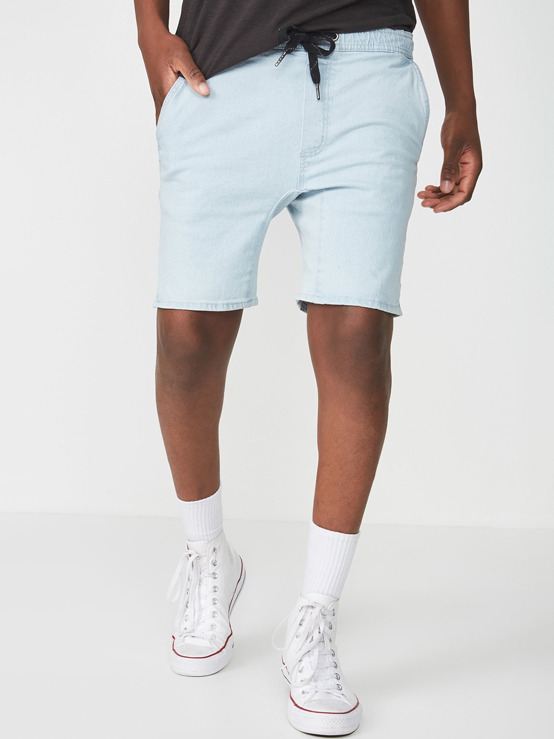 

COTTON ON Men Blue Solid Regular Fit Regular Shorts