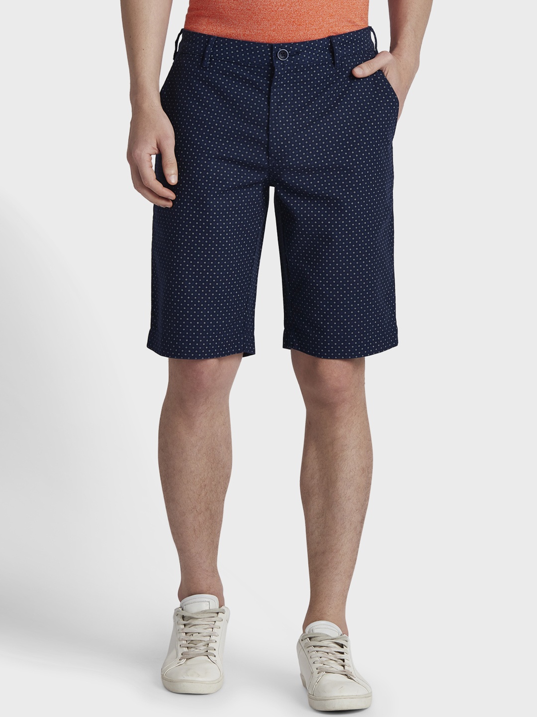 

ColorPlus Men Blue Printed Regular Fit Regular Shorts