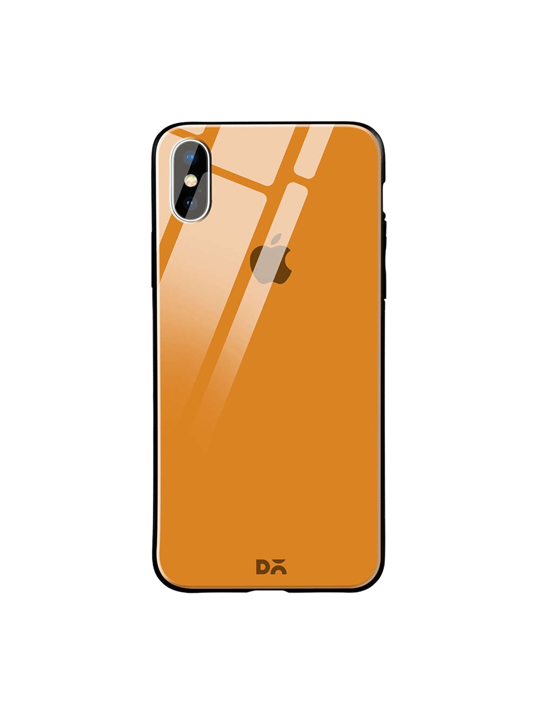 

DailyObjects Orange iPhone X Glass Case Cover