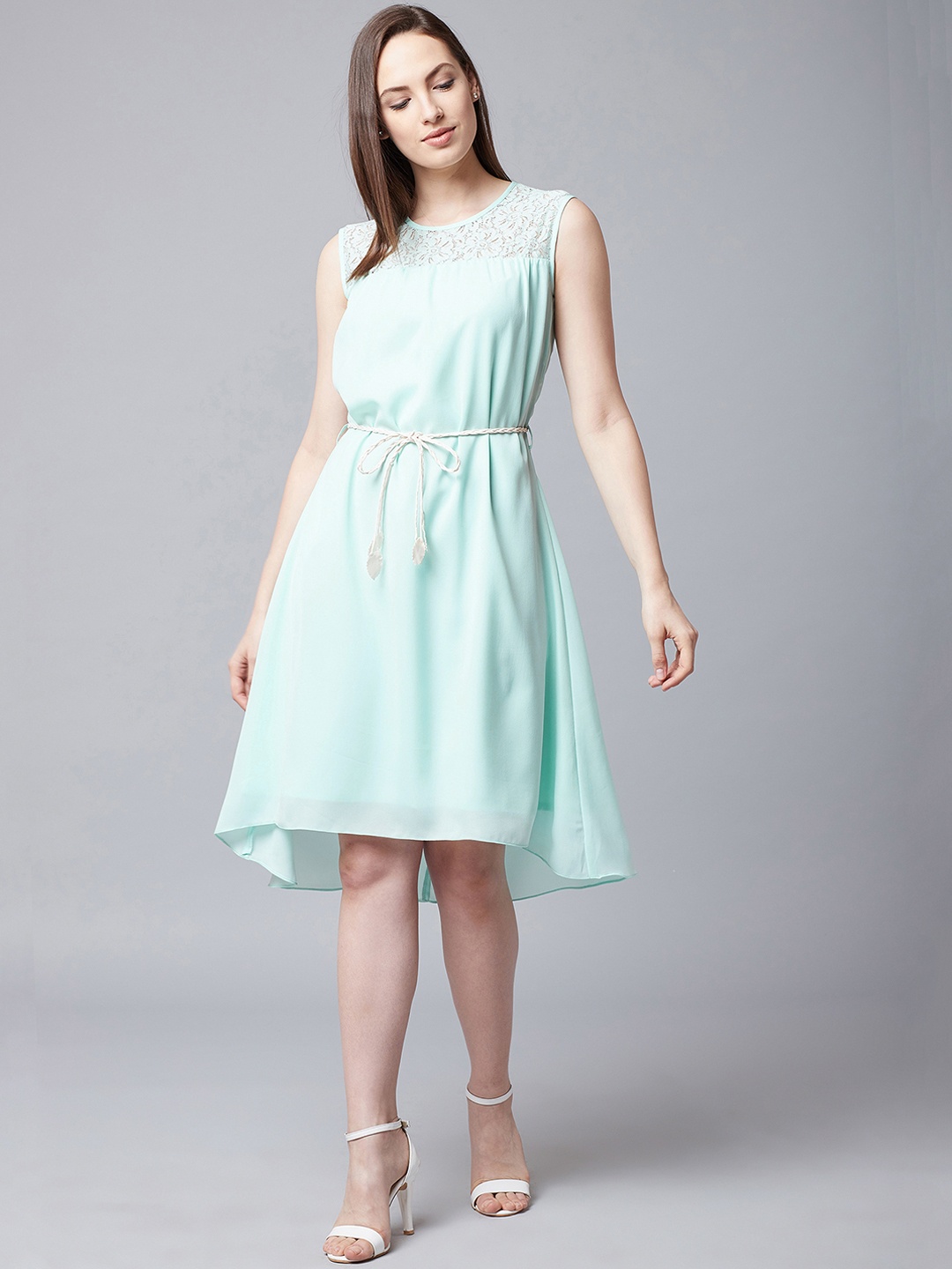 

Athena Women Green A-Line Dress