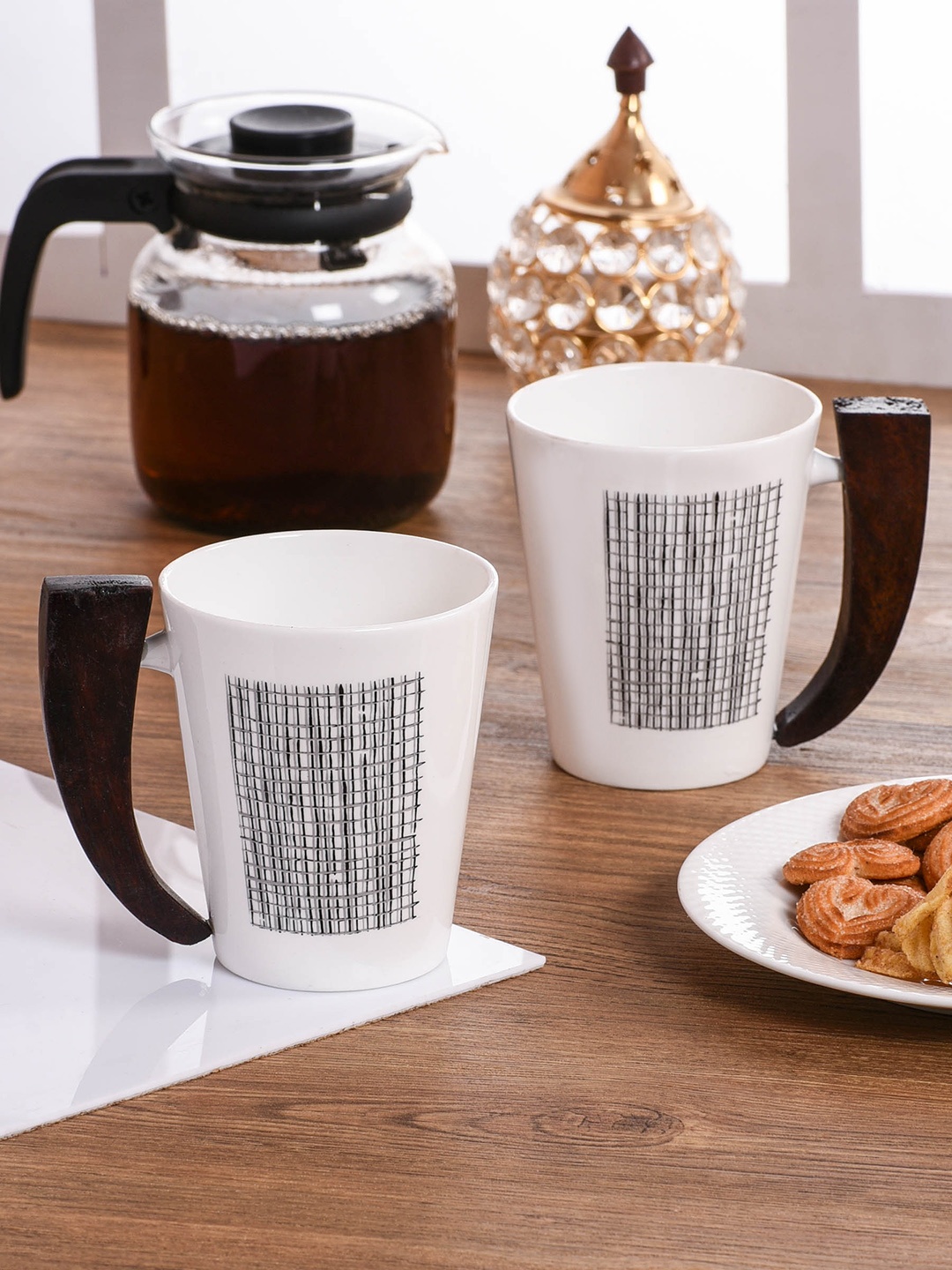 

CLAY CRAFT White Set Of 2 Cups