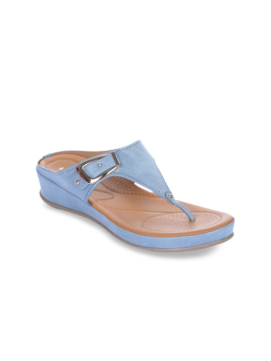

Healers Women Blue Solid Open Toe Flats