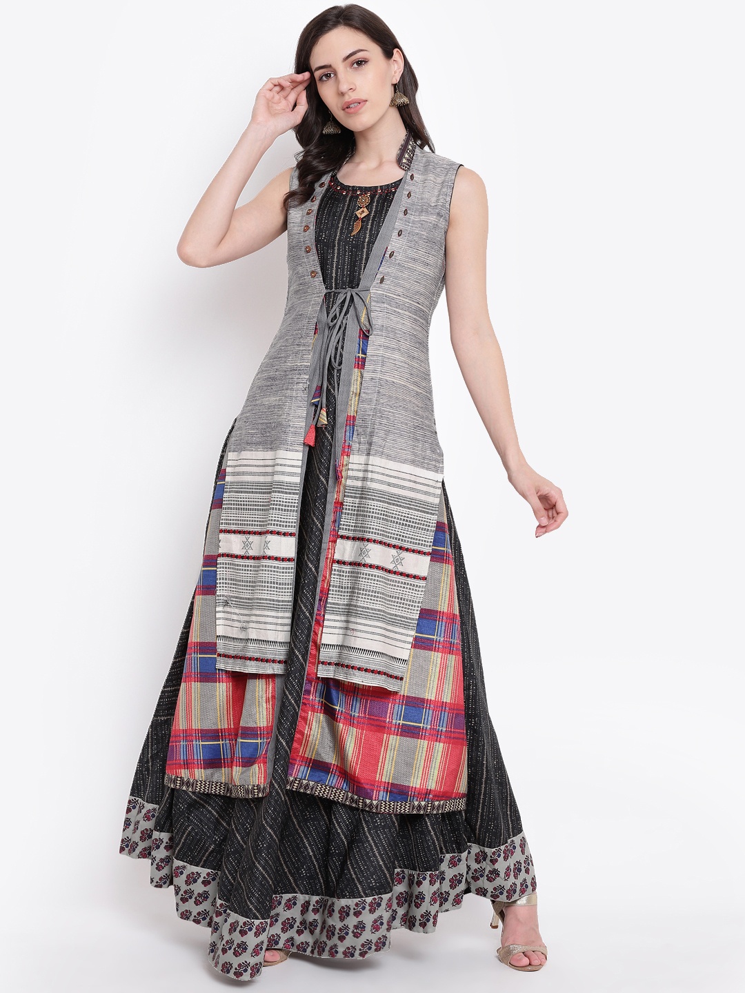 

Kvsfab Women Multicoloured Maxi Dress, Multi