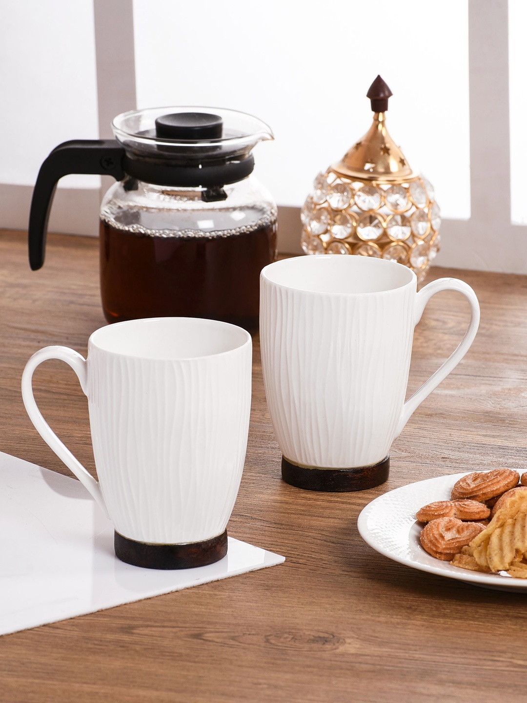 

CLAY CRAFT White Set Of 2 Cups