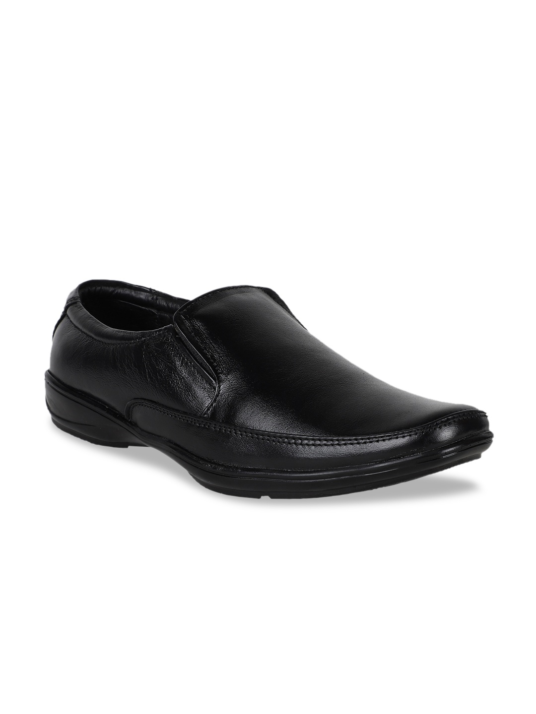 

Respiro Men Black Formal Slip-Ons
