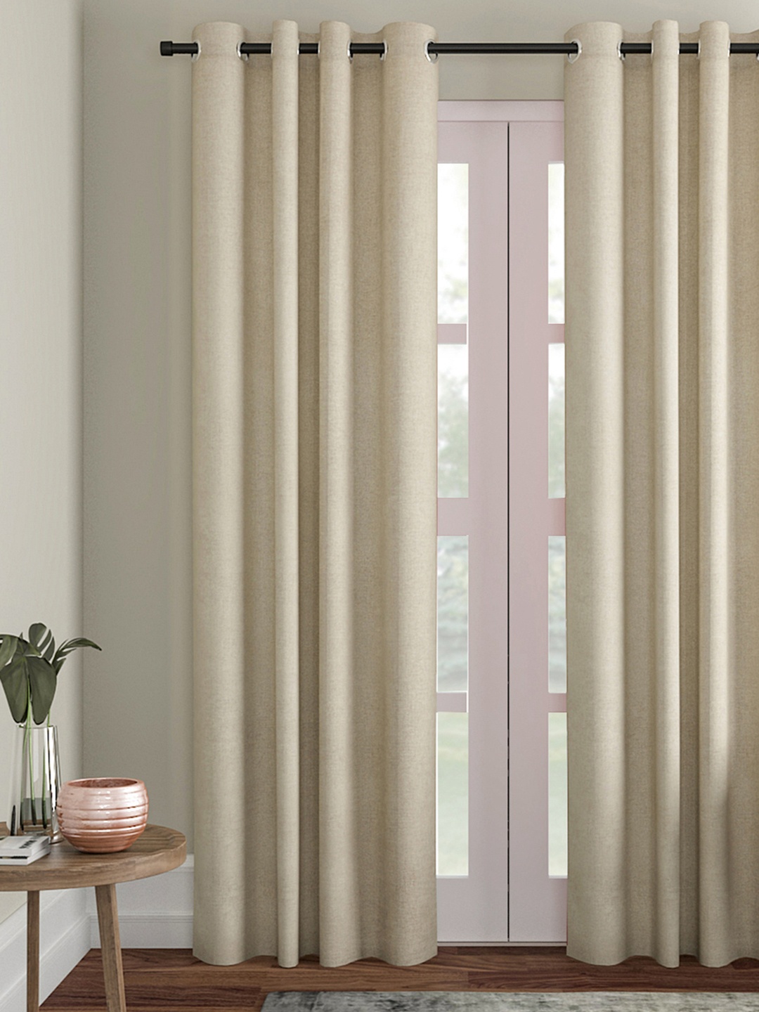 

Soumya Beige Single Long Door Curtains