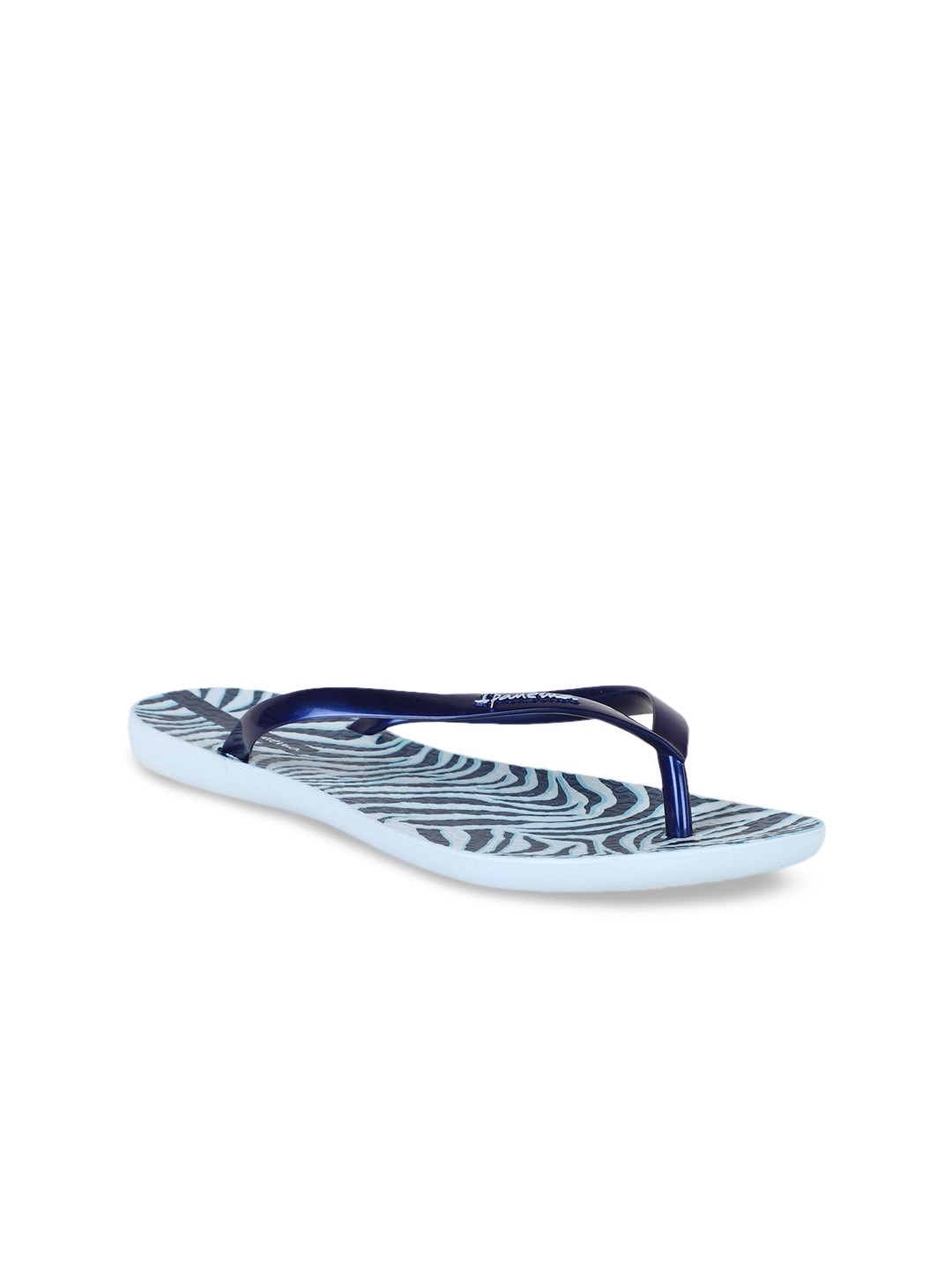 

iPanema Women Blue Printed Thong Flip-Flops